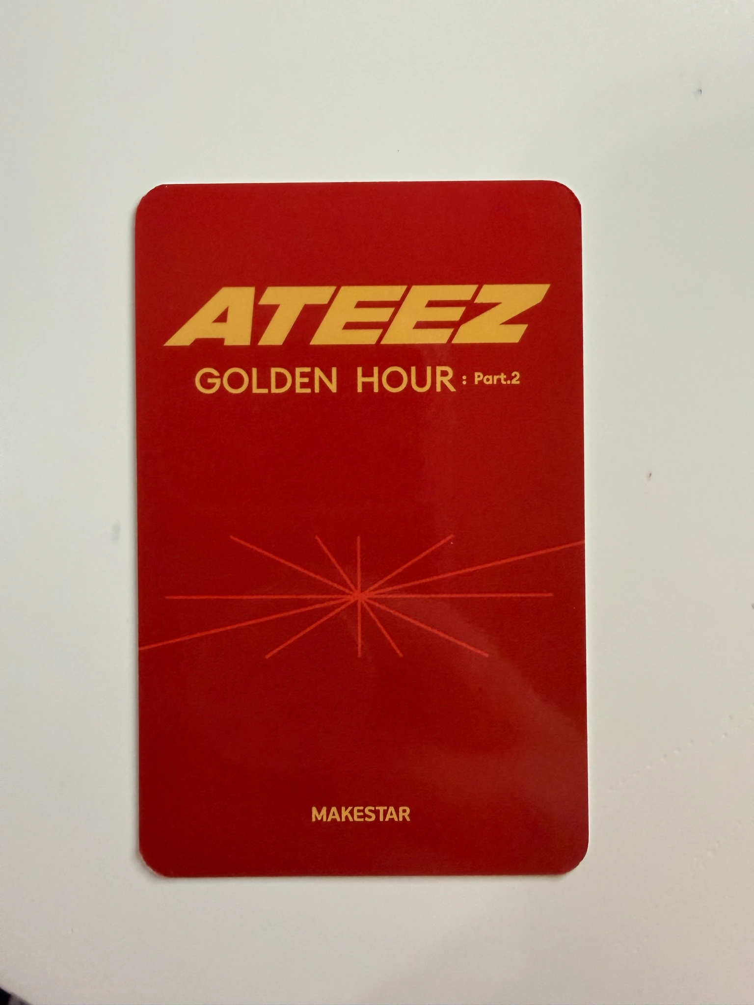 ATEEZ Yunho ATEEZ - Yunho - Golden Hour : Part.2 Album fromm store pob (pre-order benefit) lucky draw makestar withmuu unit photocard minirecord shop soundwave listing photo 2