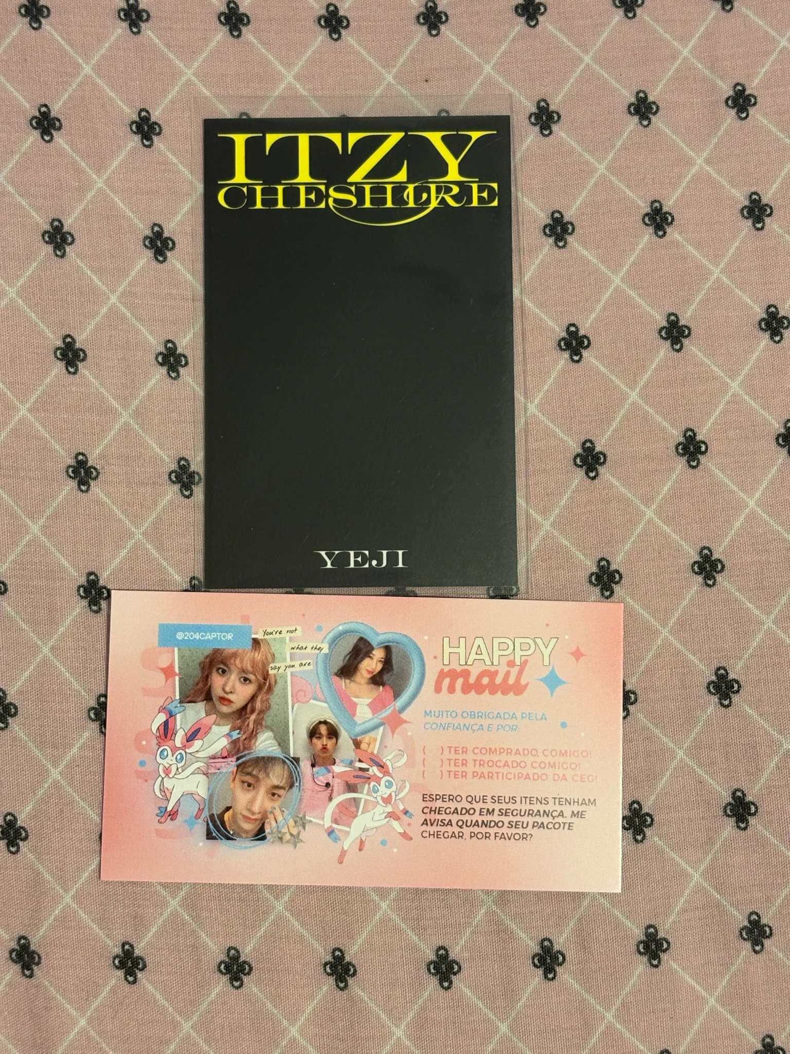 ITZY Yeji ITZY - Yeji - Cheshire Album album photocard standard version neon photocard non-selfie concept photocard listing photo 2