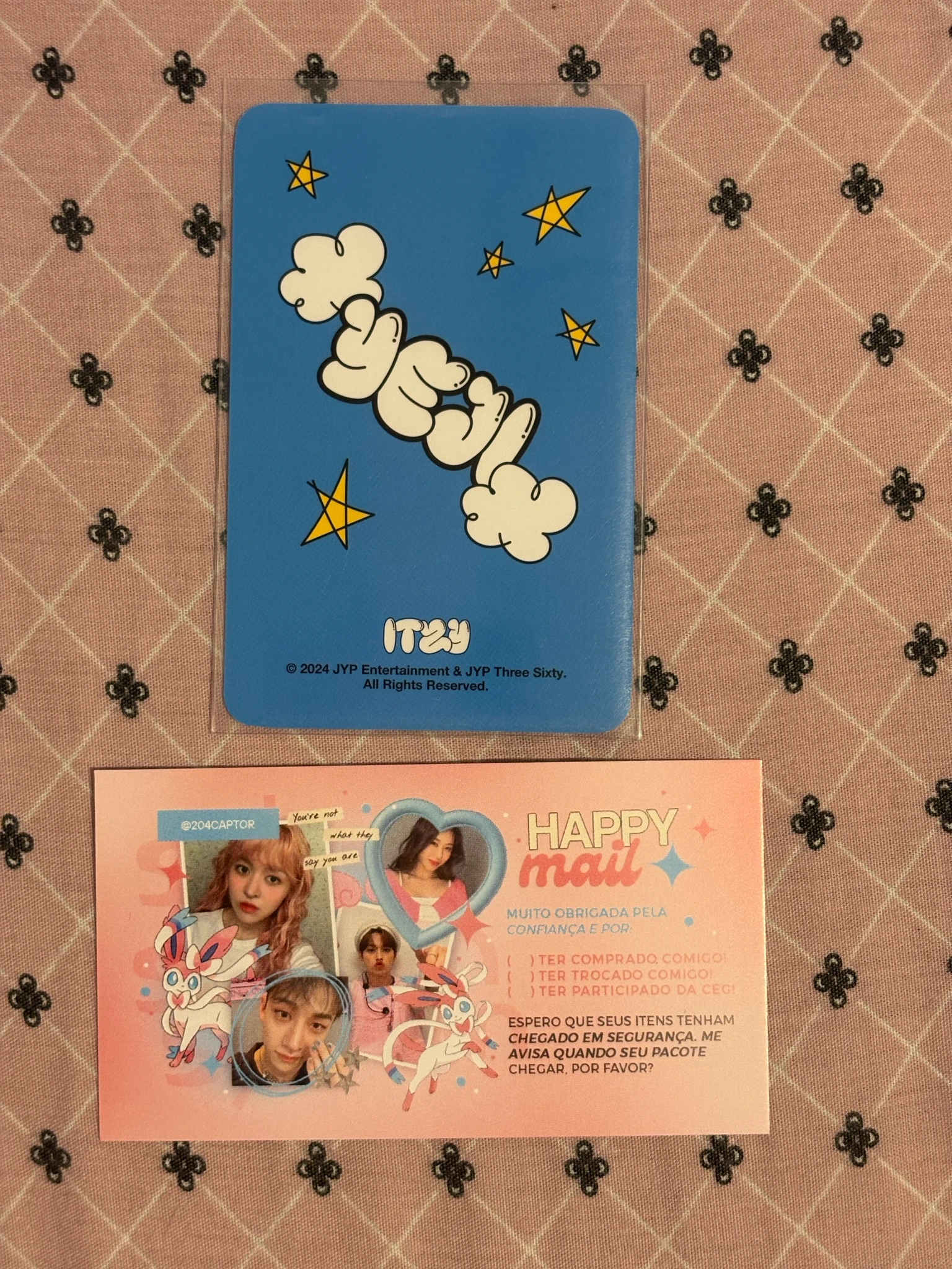ITZY Yeji ITZY - Yeji - The 3rd Fan Meeting ITZY, MIDZY, Let's Fly! "Cells of Faith" Event merch photocard trading card concept photocard listing photo 2