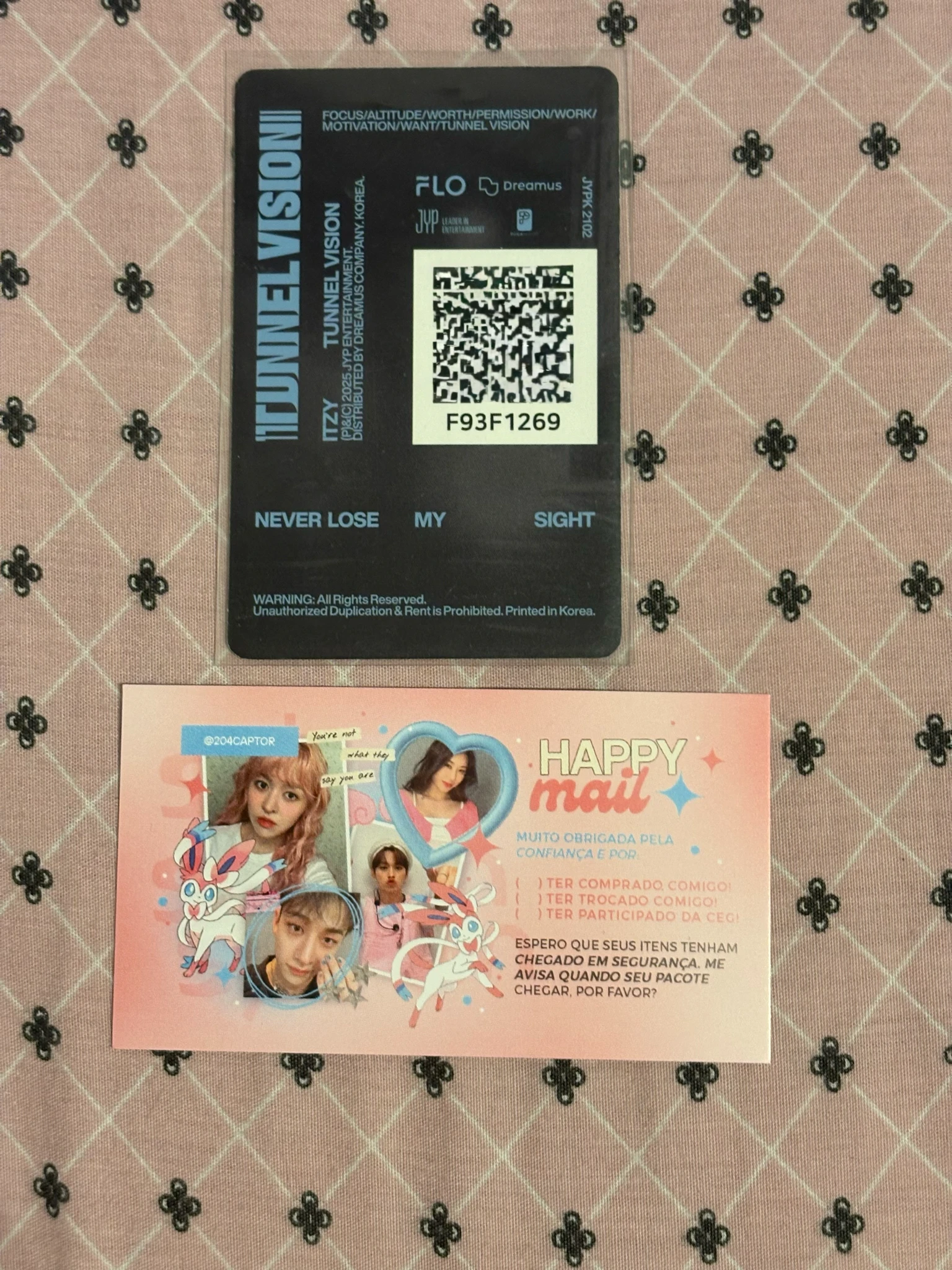 ITZY Lia ITZY - Lia - TUNNEL VISION Album B version qr card concept version poca album album photocard listing photo 2
