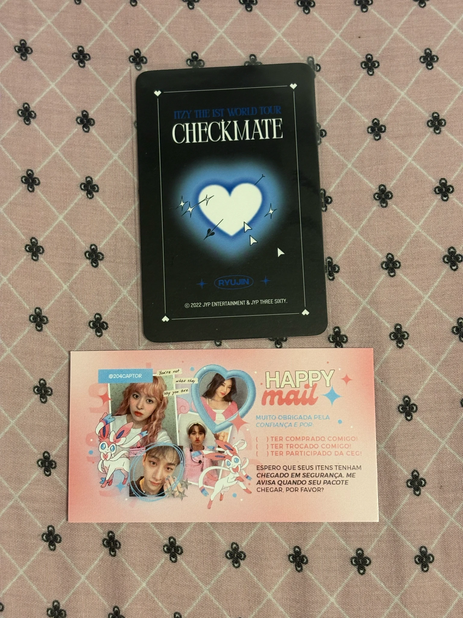 ITZY Ryujin ITZY - Ryujin - ITZY The 1st World Tour 'Checkmate' Event trading card concept photocard listing photo 2