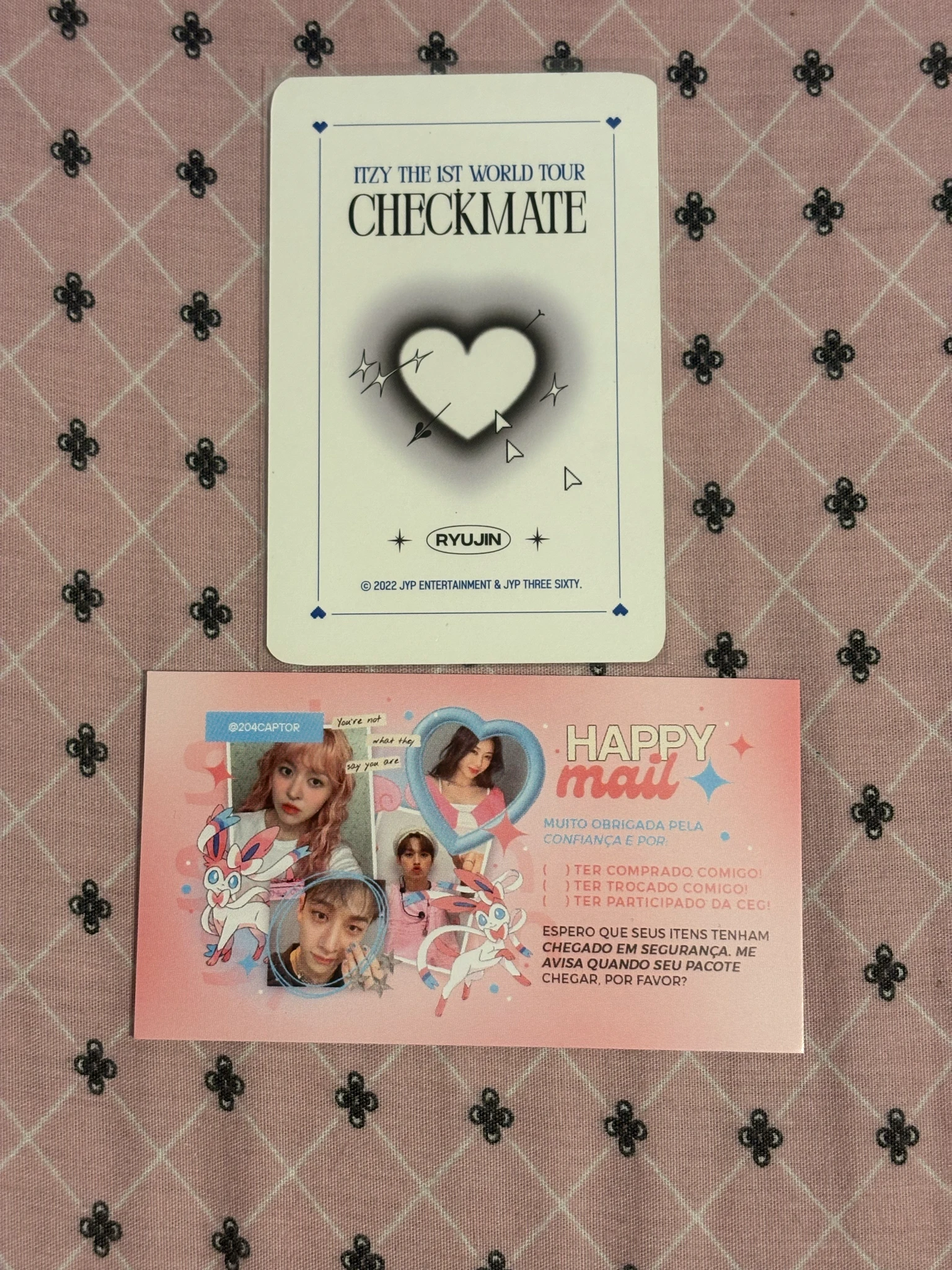 ITZY Ryujin ITZY - Ryujin - ITZY The 1st World Tour 'Checkmate' Event trading card concept photocard listing photo 2
