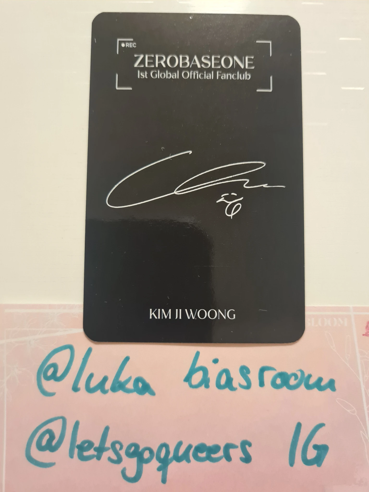 ZEROBASEONE Jiwoong ZEROBASEONE - Jiwoong - 1st Fanclub Other fanclub photocard set listing photo 2