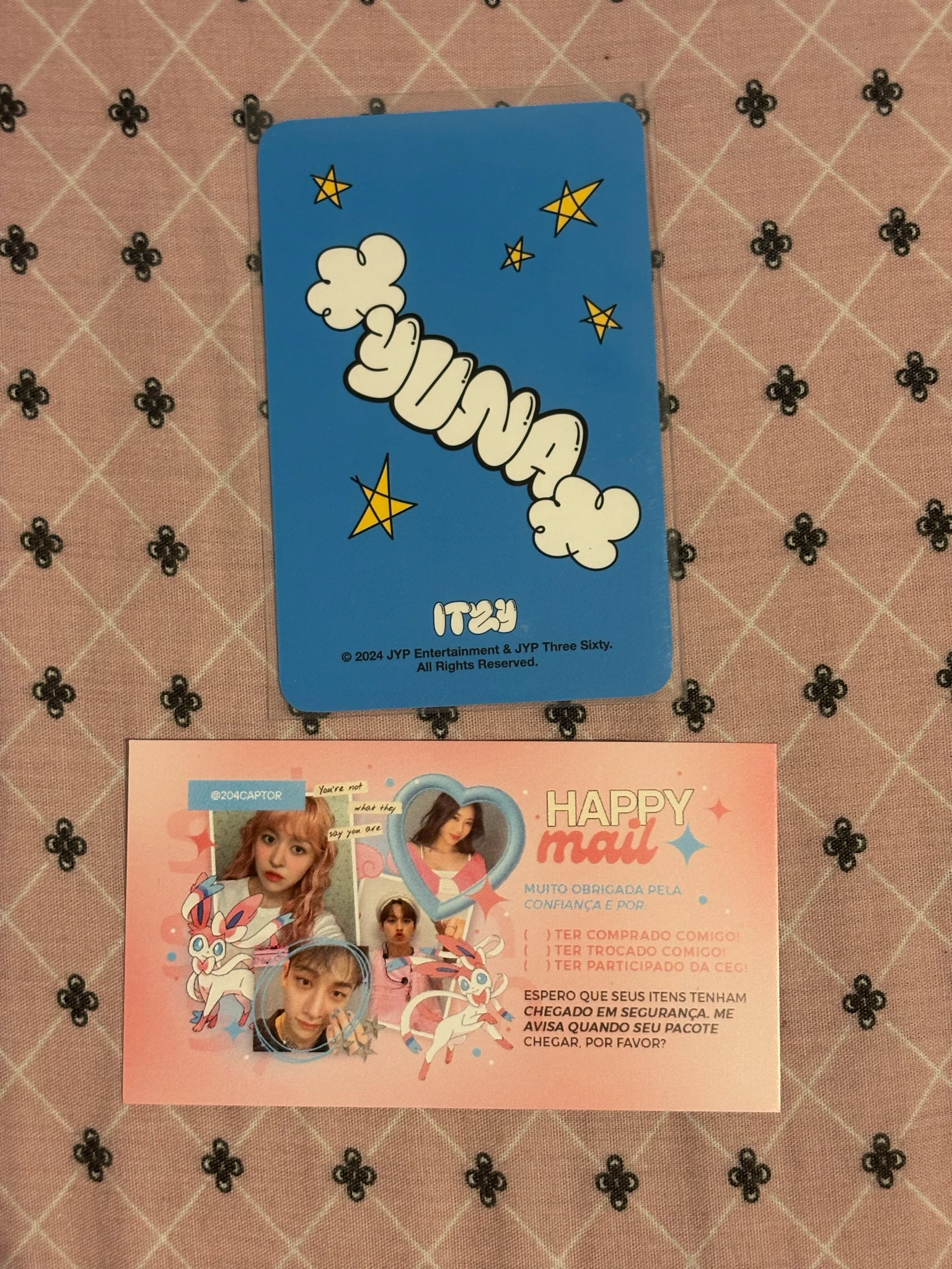 ITZY Yuna ITZY - Yuna - The 3rd Fan Meeting ITZY, MIDZY, Let's Fly! "Cells of Faith" Event merch photocard trading card concept photocard listing photo 2