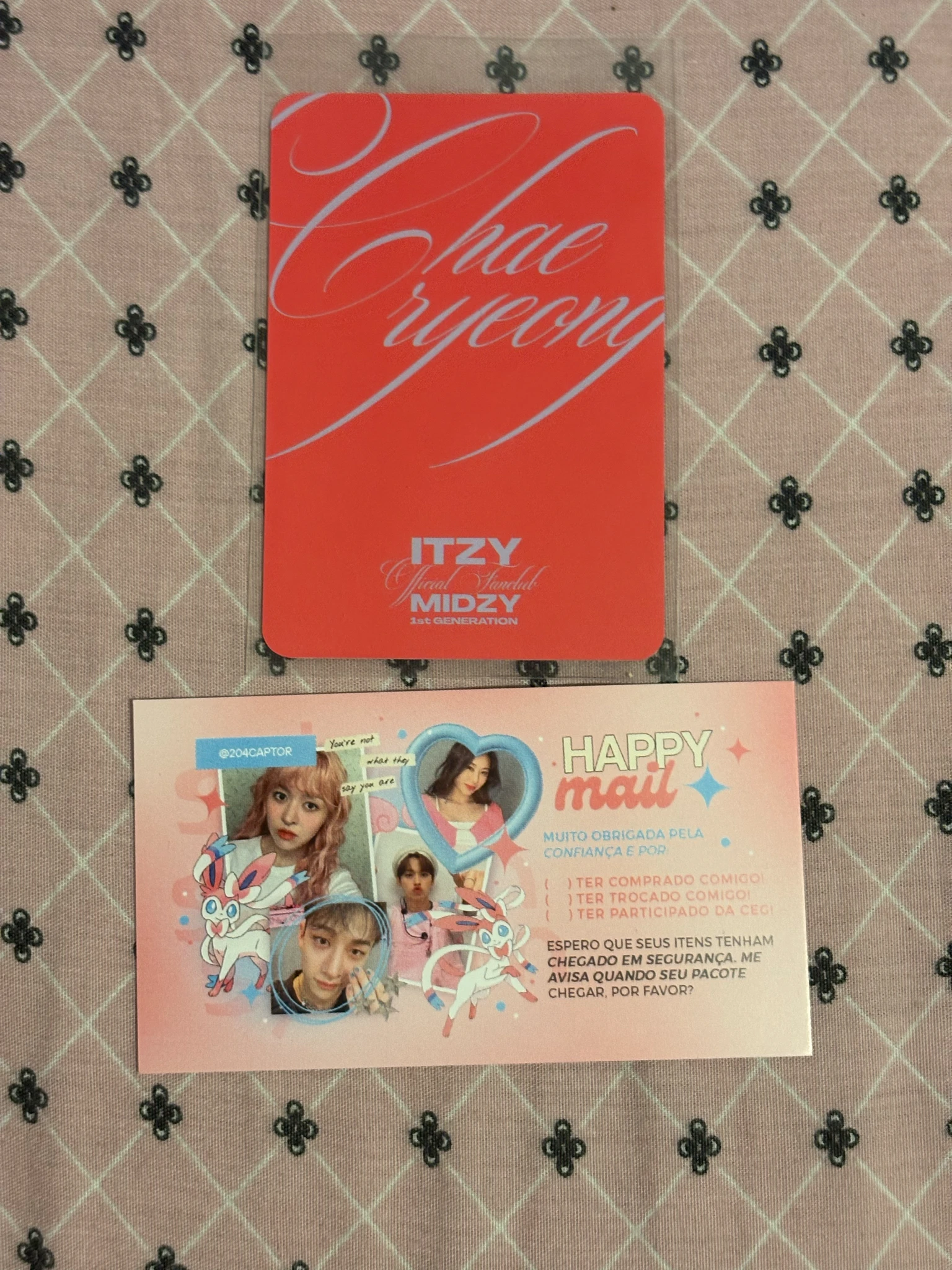 ITZY Chaeryeong ITZY - Chaeryeong - Itzy official fanclub MIDZY 1st generation Other photocard set non-standard size listing photo 2