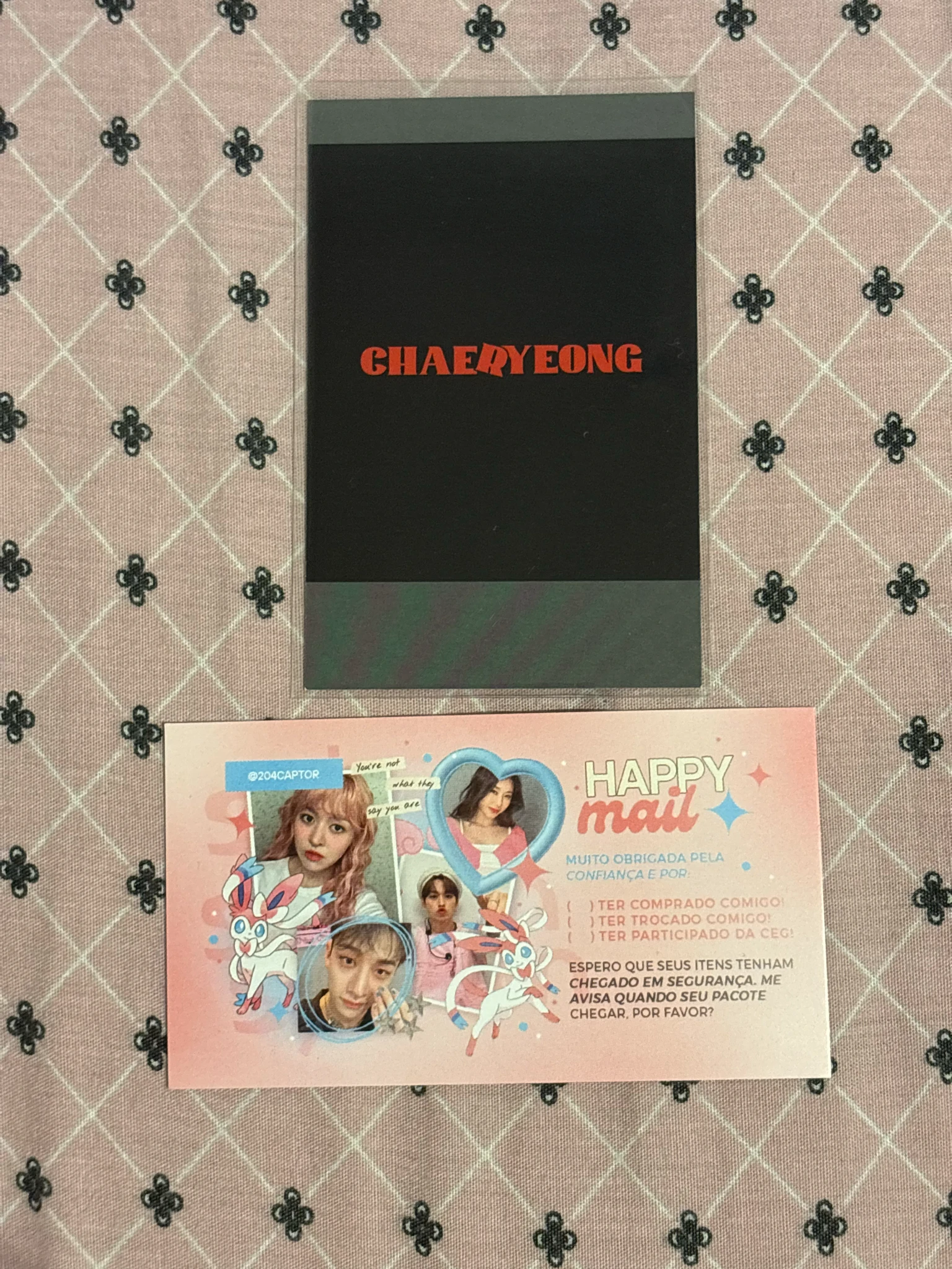 ITZY Chaeryeong ITZY - Chaeryeong - Crazy in Love Album pre-order benefit (pob) fansign video call soundwave round 4 polaroid listing photo 2