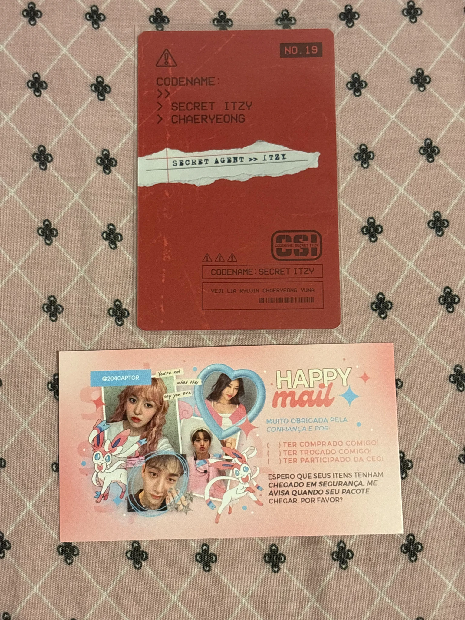 ITZY Chaeryeong ITZY - Chaeryeong - Codename: Secret Itzy Other trading card polaroid listing photo 2