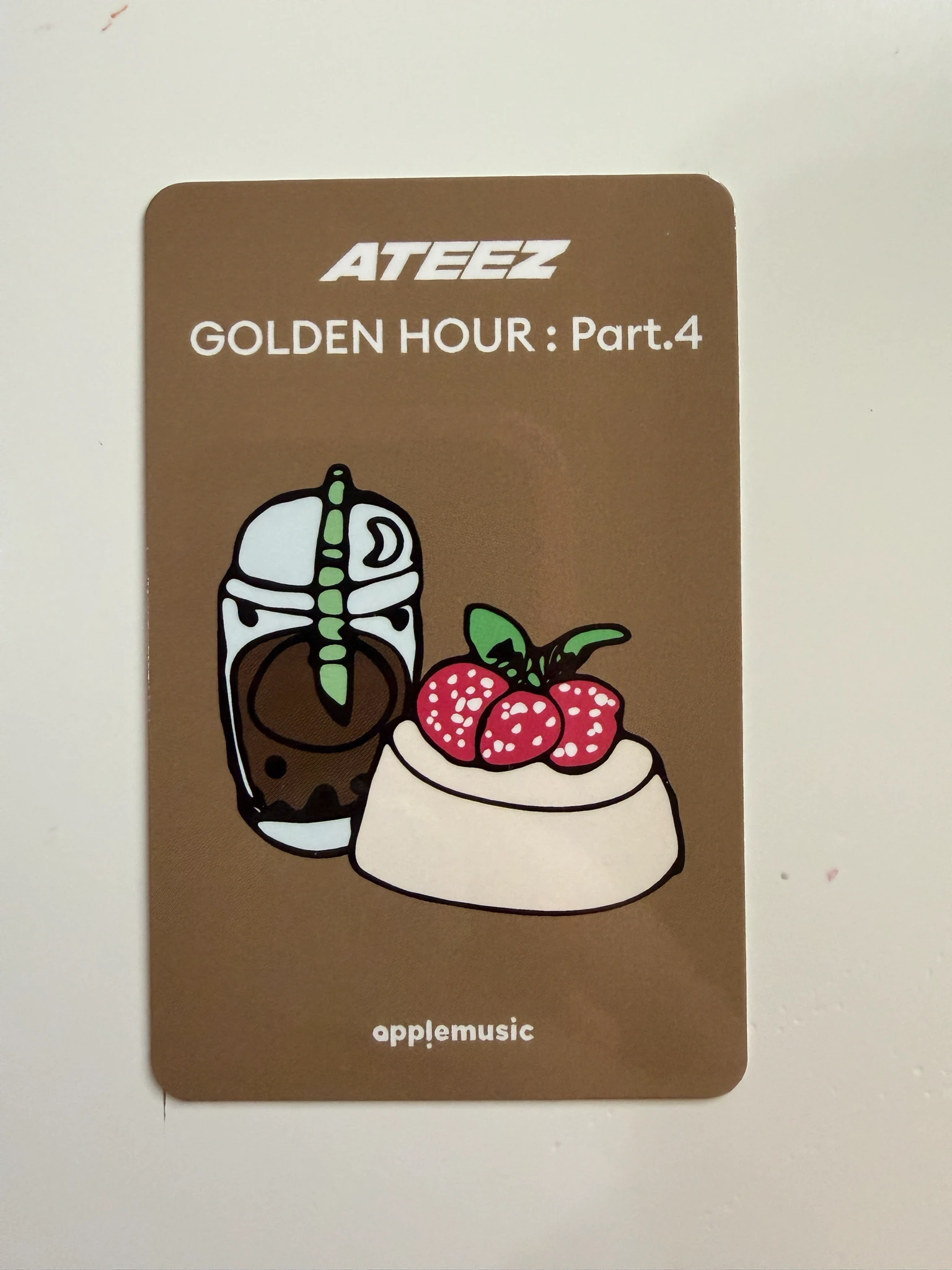 ATEEZ Wooyoung ATEEZ - Wooyoung - GOLDEN HOUR : Part.4 Album cafe event offline apple music purchase benefit listing photo 2