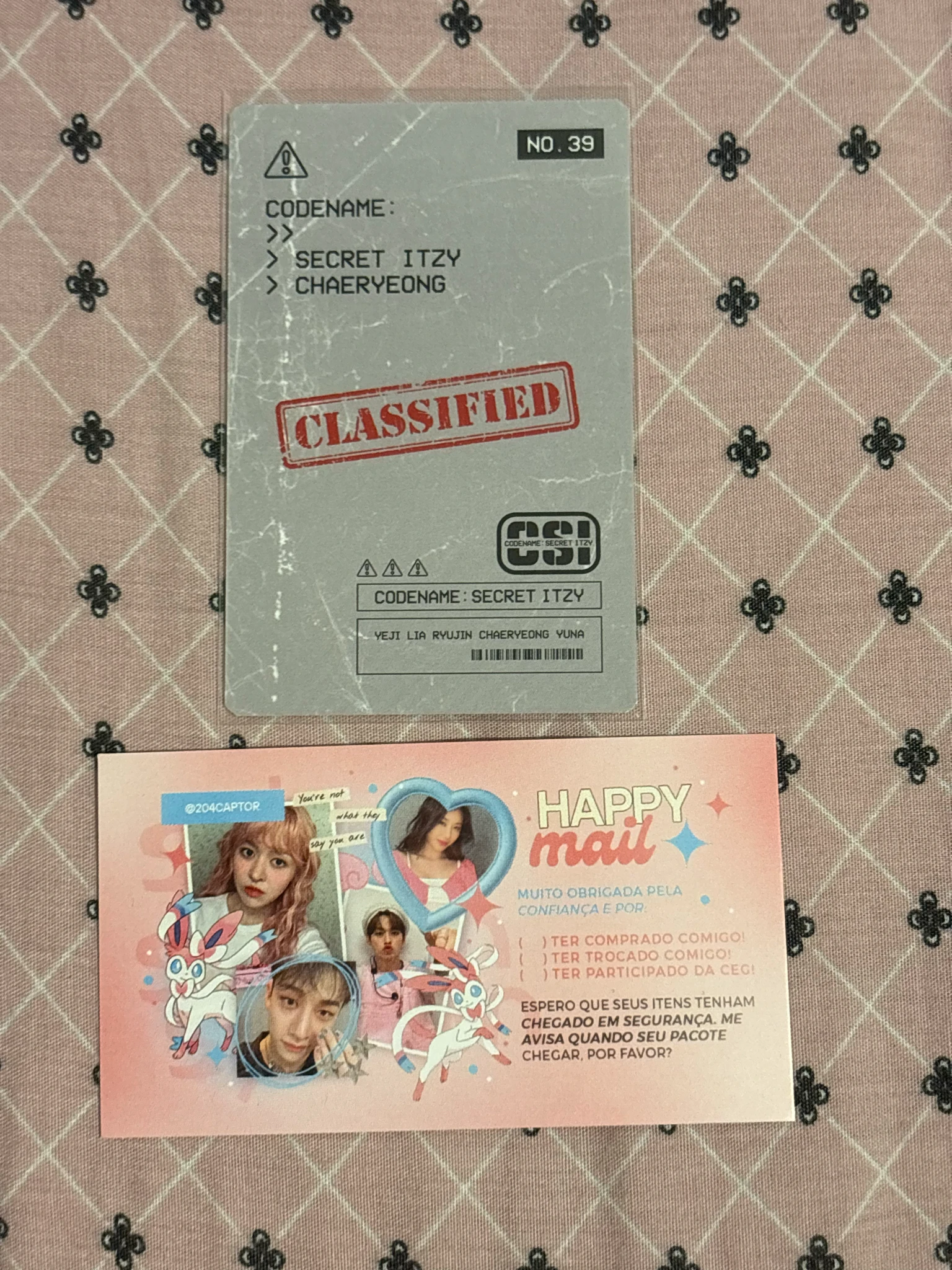 ITZY Chaeryeong ITZY - Chaeryeong - Codename: Secret Itzy Other trading card polaroid listing photo 2