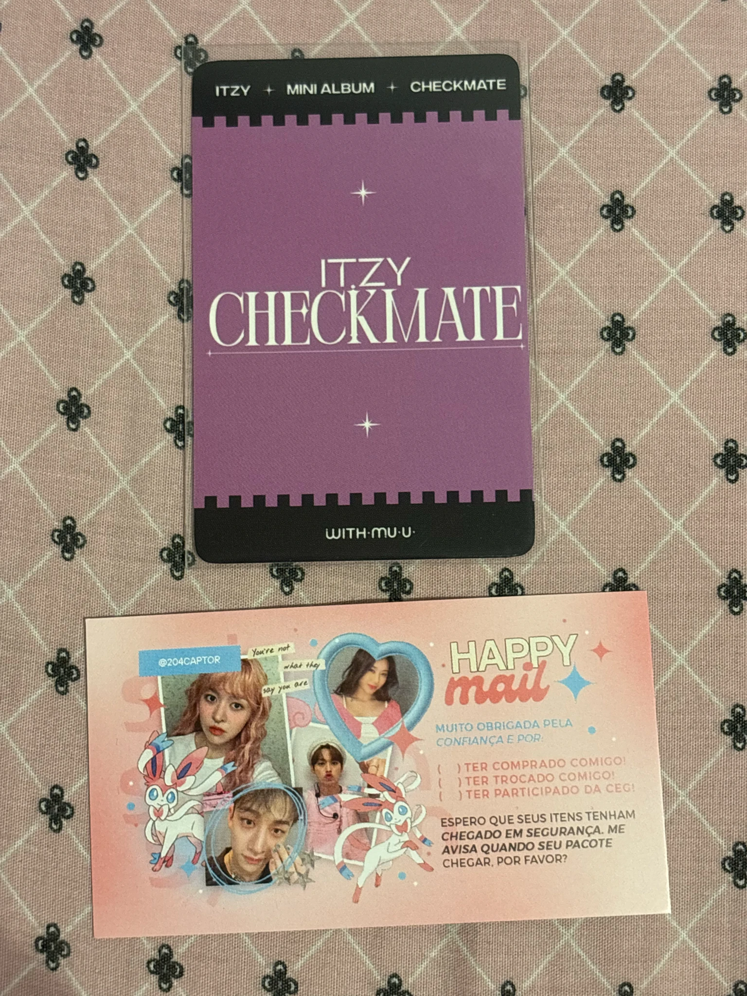 ITZY Chaeryeong ITZY - Chaeryeong - CHECKMATE Album holographic (hologram) withmuu pob (pre-order benefit) listing photo 2