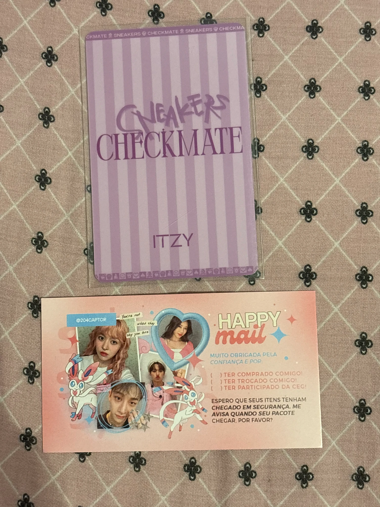 ITZY Chaeryeong ITZY - Chaeryeong - CHECKMATE Album withmuu lucky draw round 1 pvc card listing photo 2