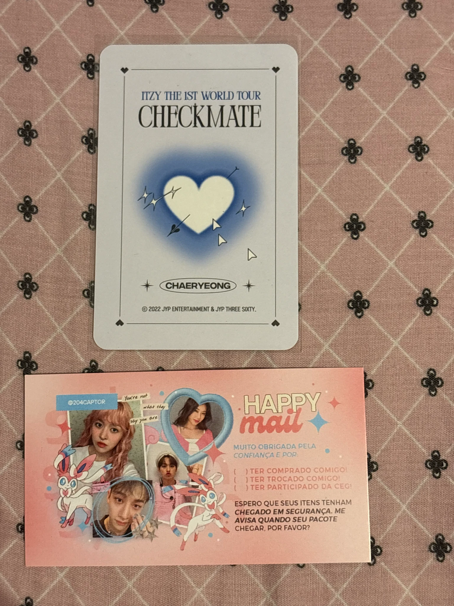 ITZY Chaeryeong ITZY - Chaeryeong - ITZY The 1st World Tour 'Checkmate' Event trading card concept photocard listing photo 2