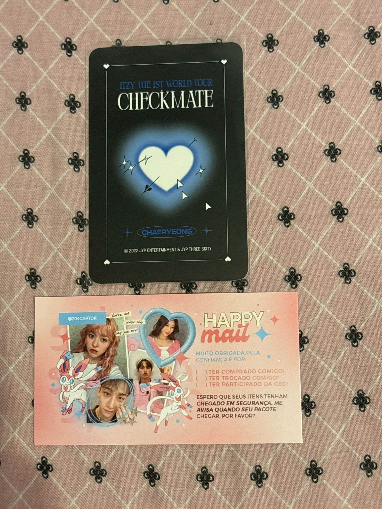 ITZY Chaeryeong ITZY - Chaeryeong - ITZY The 1st World Tour 'Checkmate' Event trading card concept photocard listing photo 2