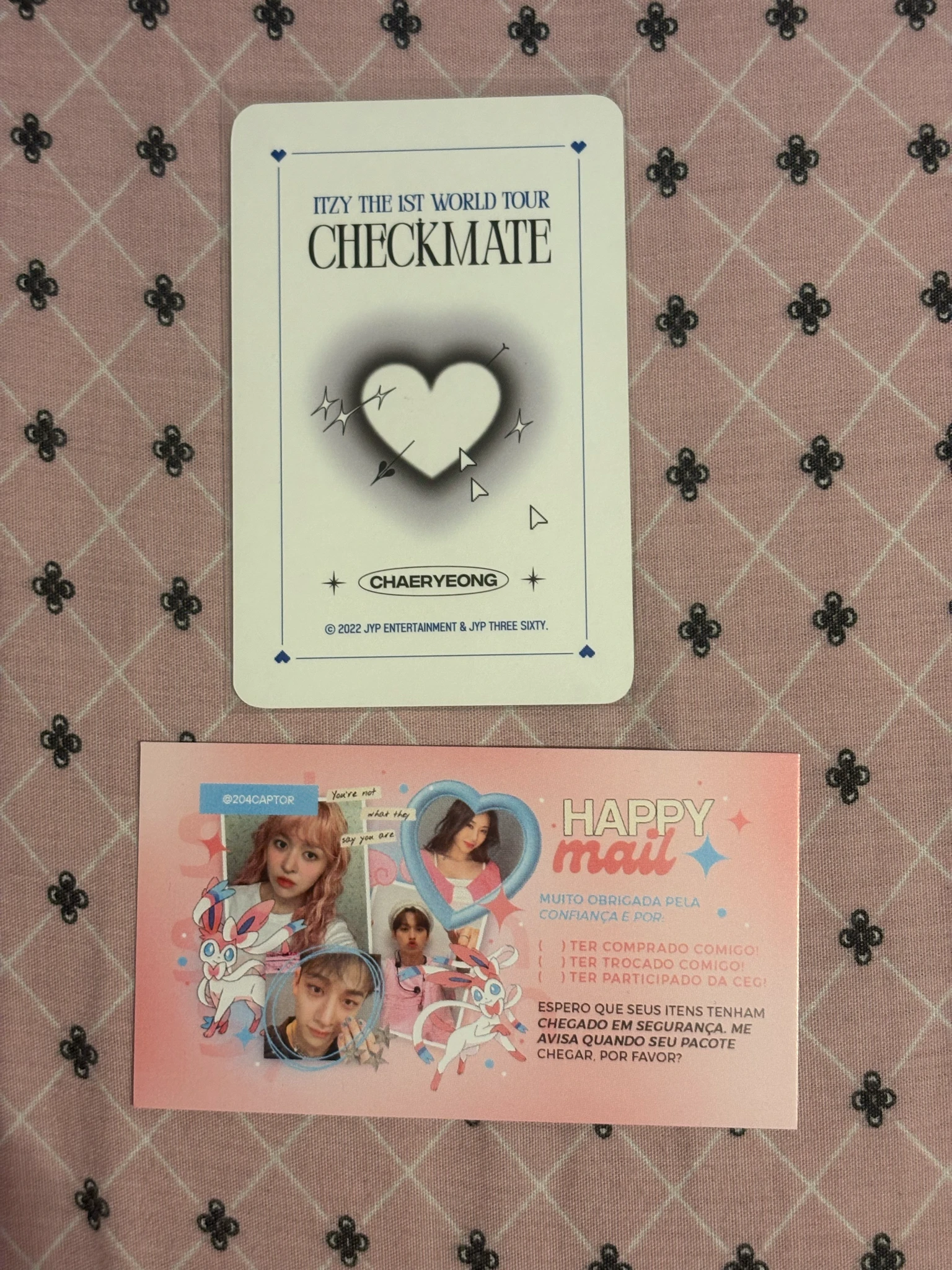 ITZY Chaeryeong ITZY - Chaeryeong - ITZY The 1st World Tour 'Checkmate' Event trading card concept photocard listing photo 2