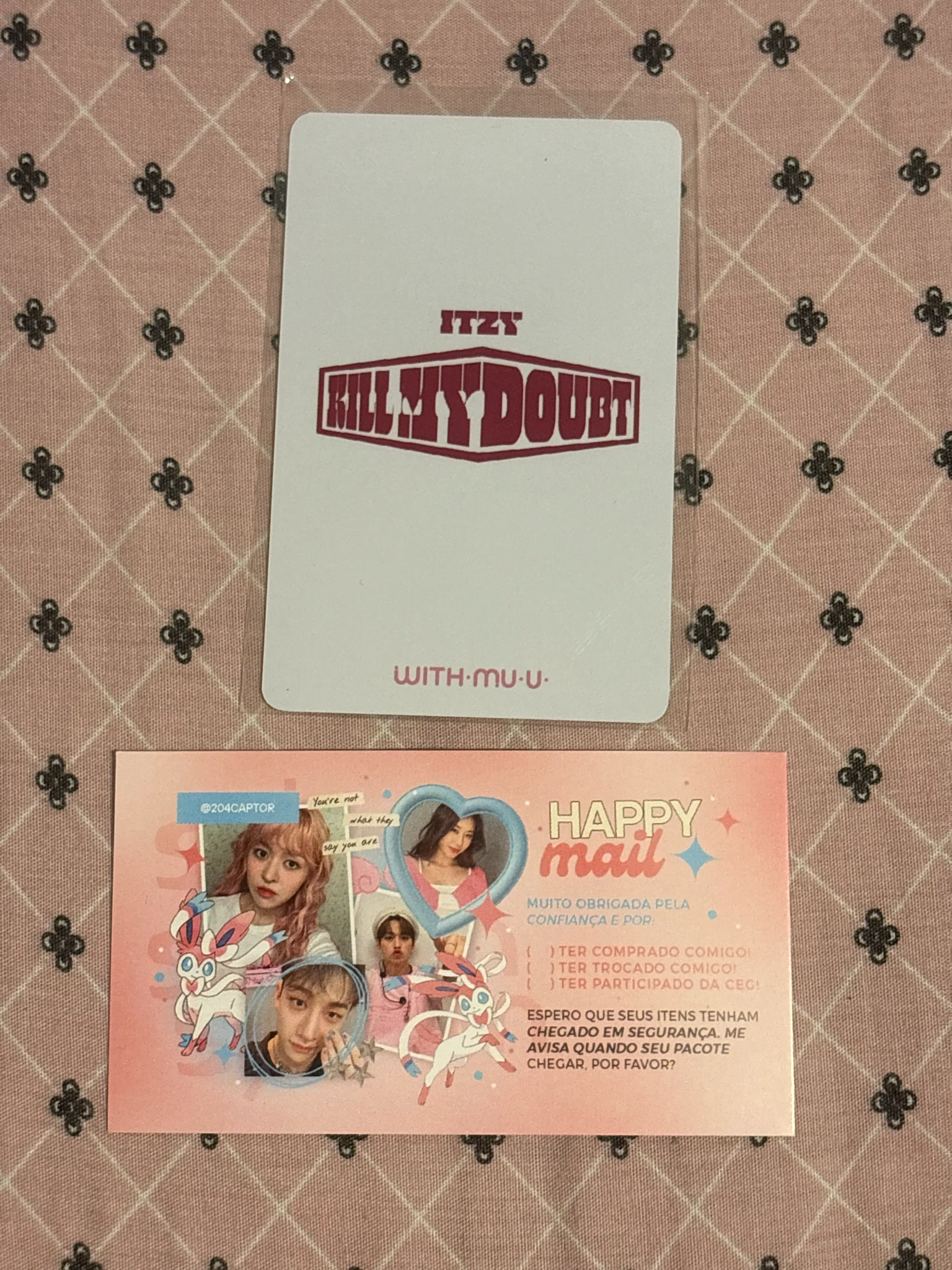 ITZY Chaeryeong ITZY - Chaeryeong - KILL MY DOUBT Album withmuu fansign polaroid listing photo 2