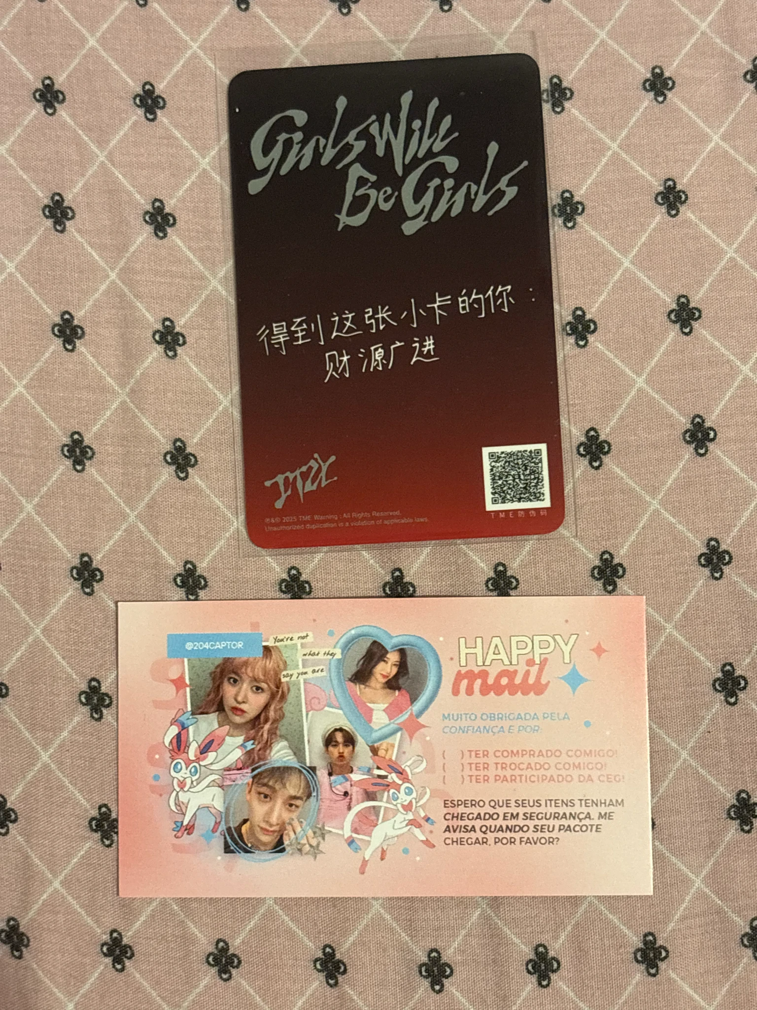 ITZY Chaeryeong ITZY - Chaeryeong - Girls Will Be Girls Album qq music lucky draw 3 star listing photo 2