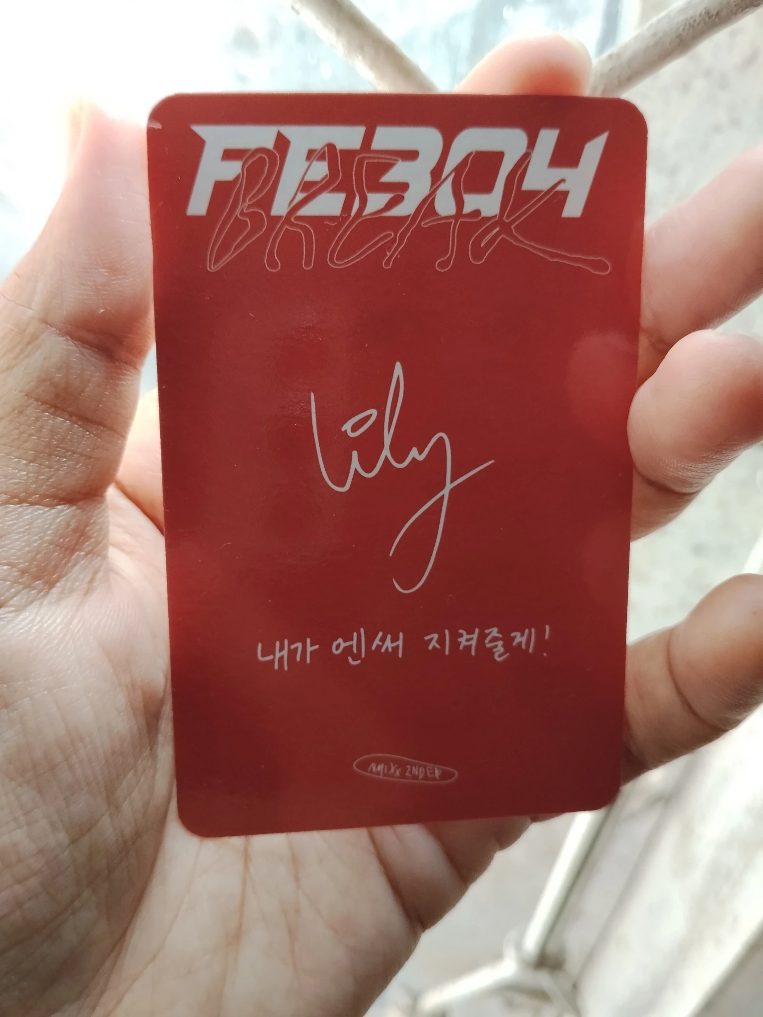 NMIXX Lily NMIXX - Lily - Fe3O4: BREAK Album album photocard mixx blood version listing photo 2