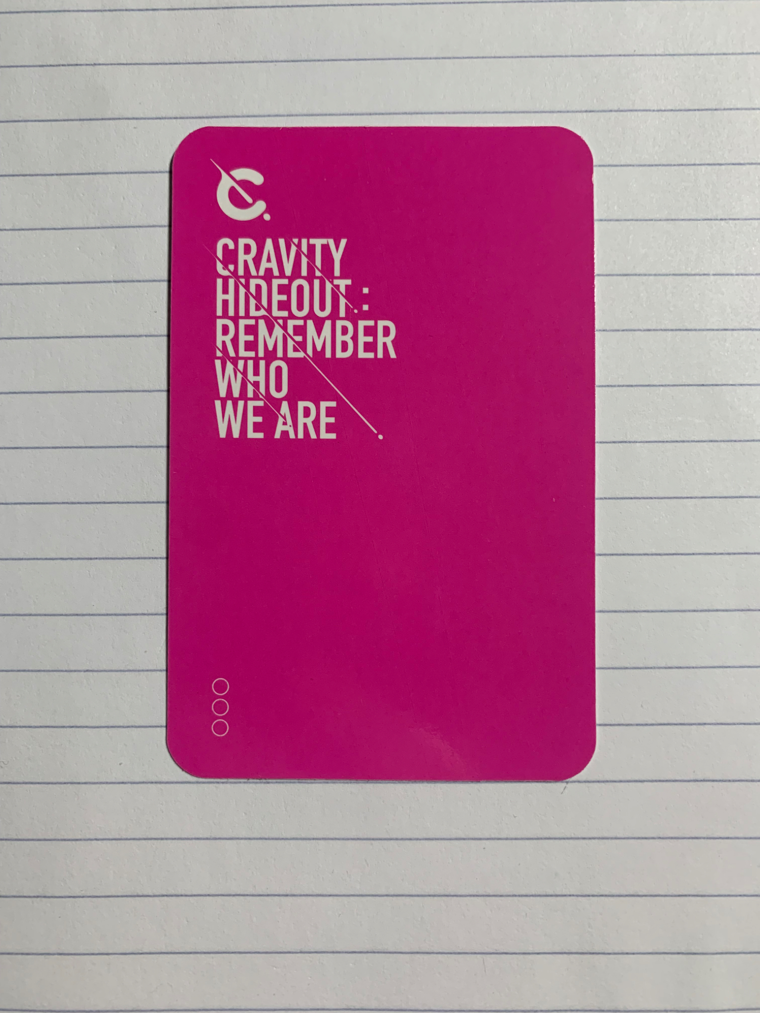 CRAVITY Wonjin CRAVITY - Wonjin - HIDEOUT: REMEMBER WHO WE ARE - SEASON 1 Album album photocard version 1 listing photo 2