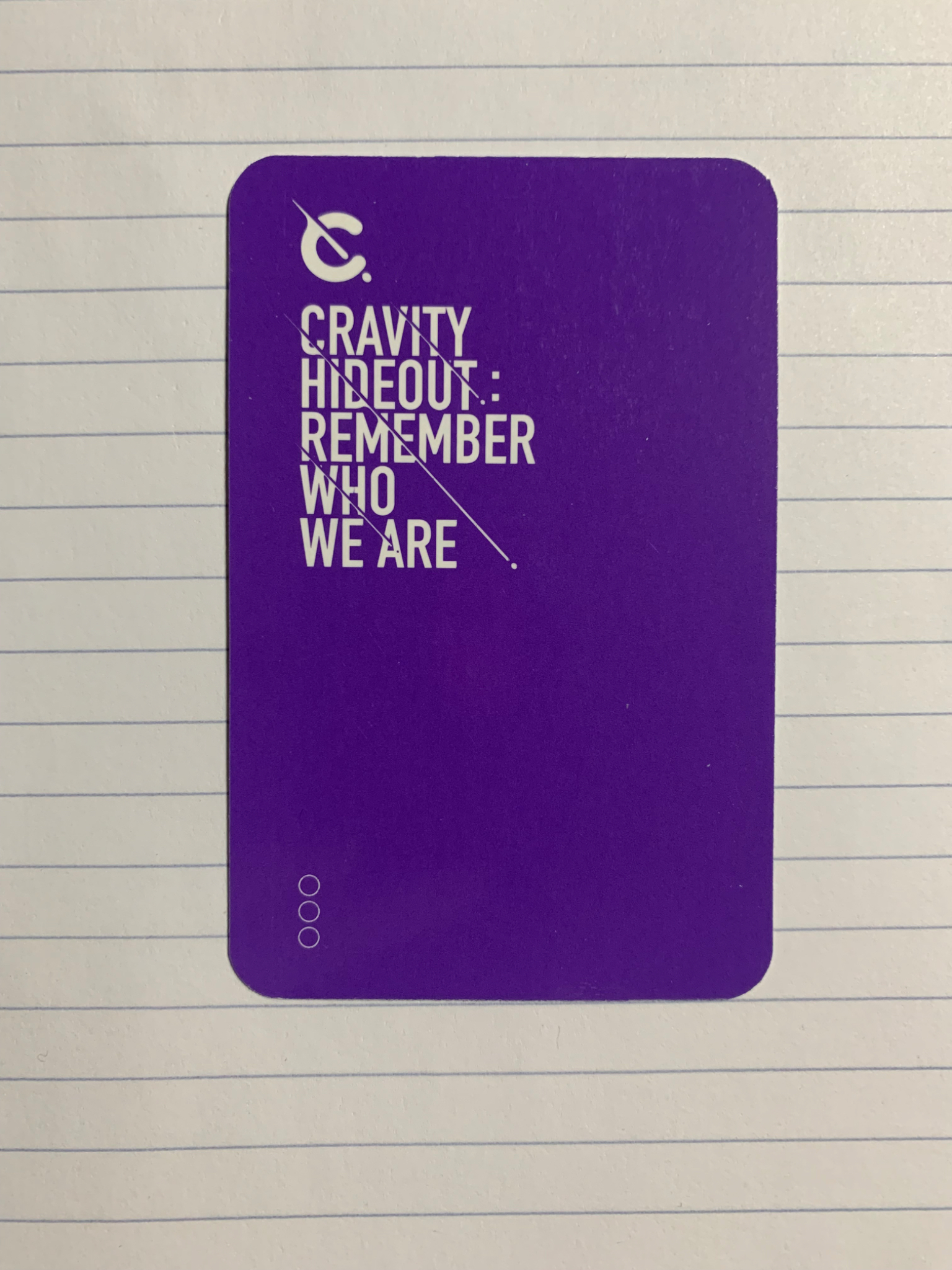 CRAVITY Wonjin CRAVITY - Wonjin - HIDEOUT: REMEMBER WHO WE ARE - SEASON 1 Album album photocard version 2 listing photo 2