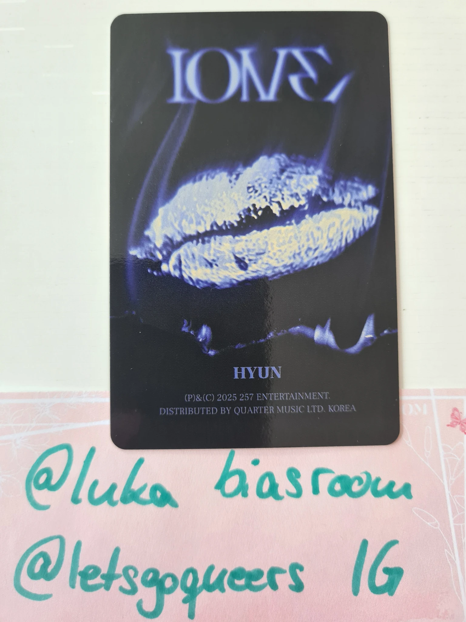 XLOV Hyun XLOV - Hyun - I ONE Album 1 ver. listing photo 2