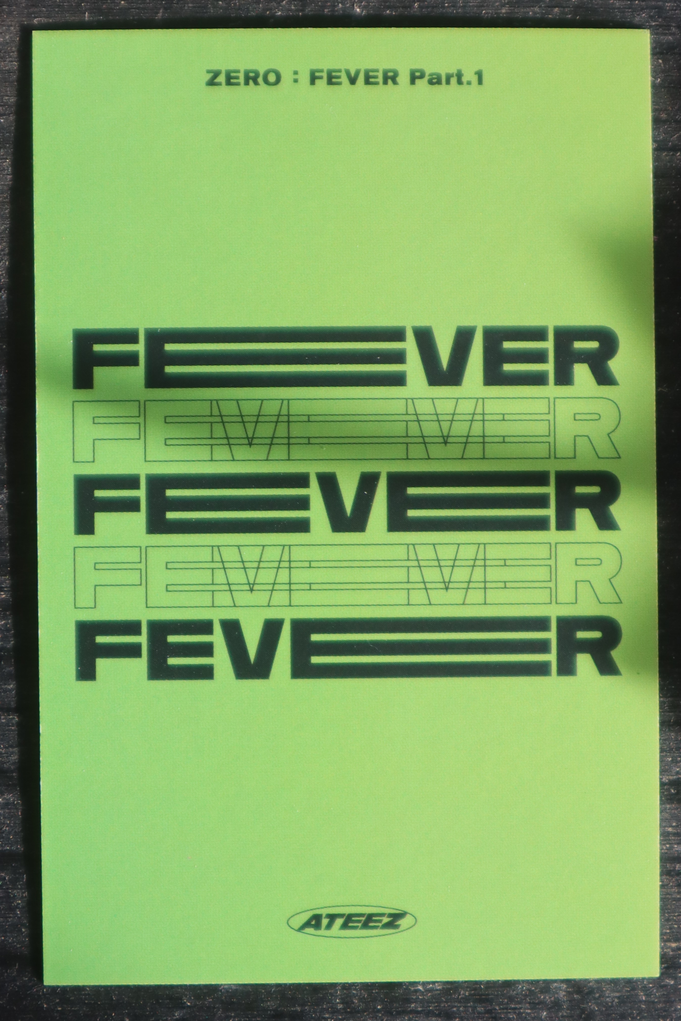 ATEEZ Mingi ATEEZ - Mingi - ZERO : FEVER Part.1 Album album photocard Platform Thanxx ver. image card listing photo 2