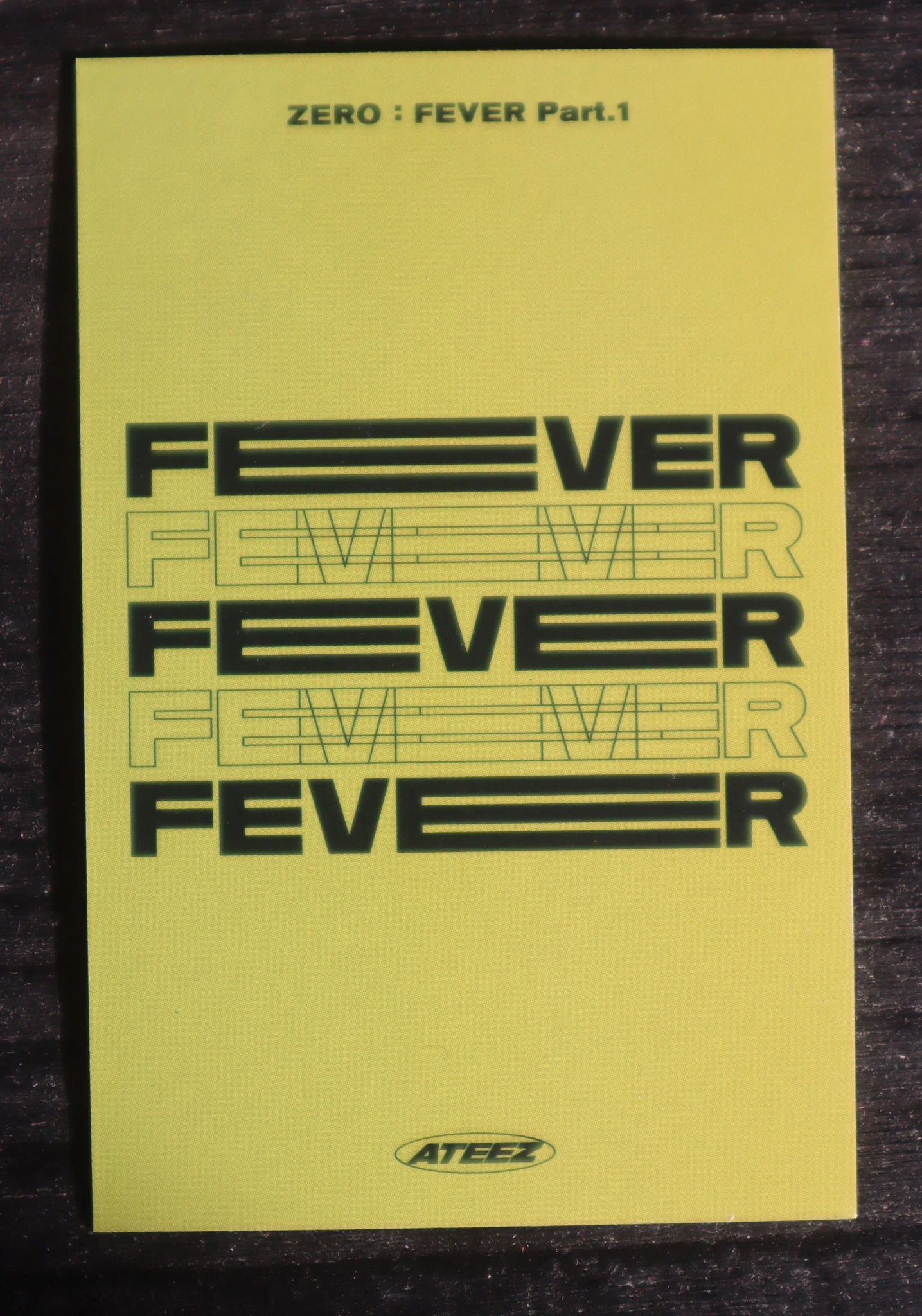 ATEEZ Jongho ATEEZ - Jongho - ZERO : FEVER Part.1 Album album photocard Platform Thanxx ver. image card listing photo 2