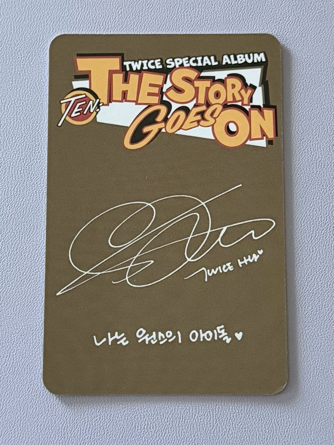 TWICE Sana TWICE - Sana - TEN: The Story Goes On Album album photocard Cast Ver. listing photo 2