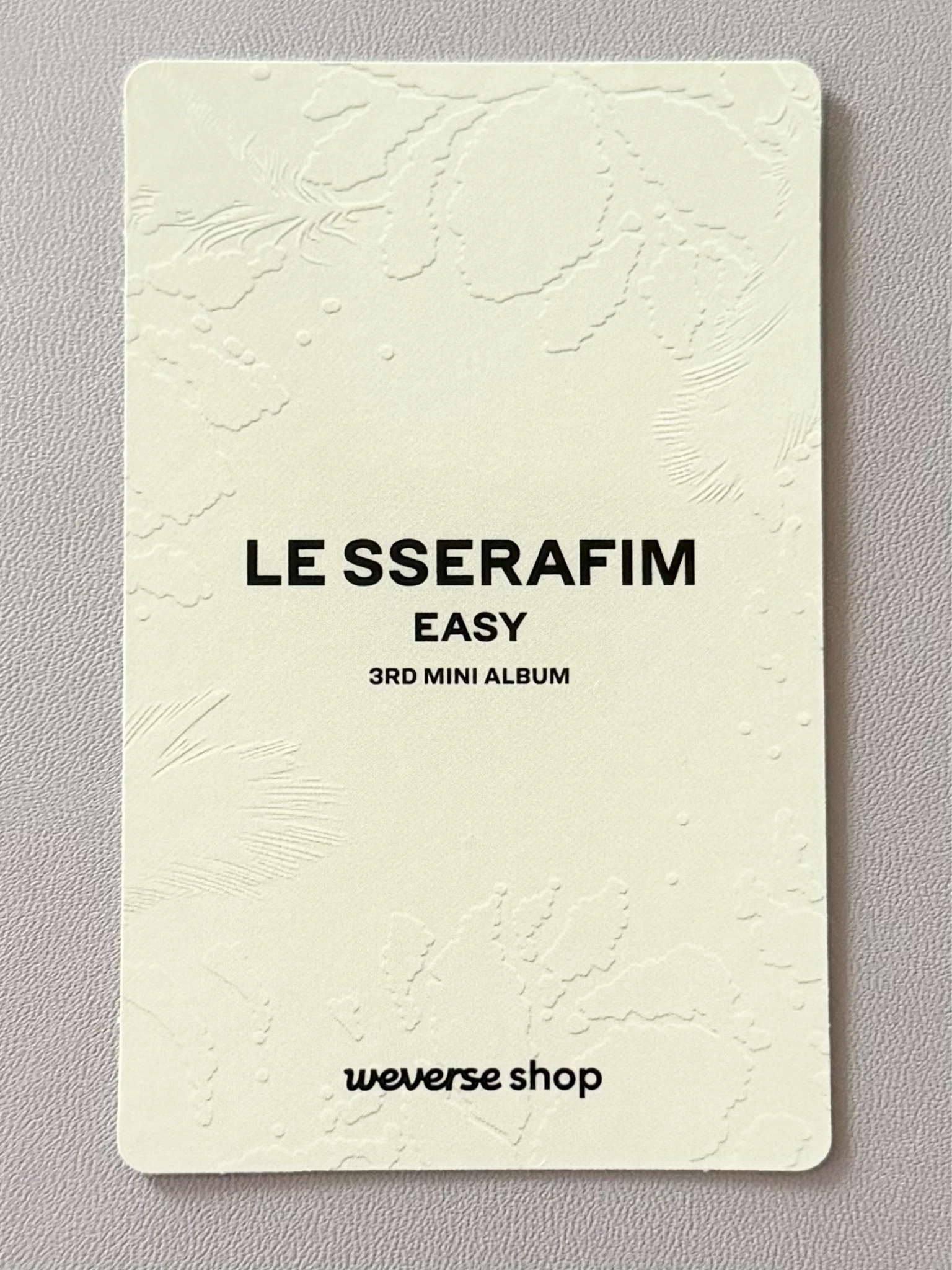 LE SSERAFIM Sakura LE SSERAFIM - Sakura - EASY Album weverse pre-order benefit listing photo 2