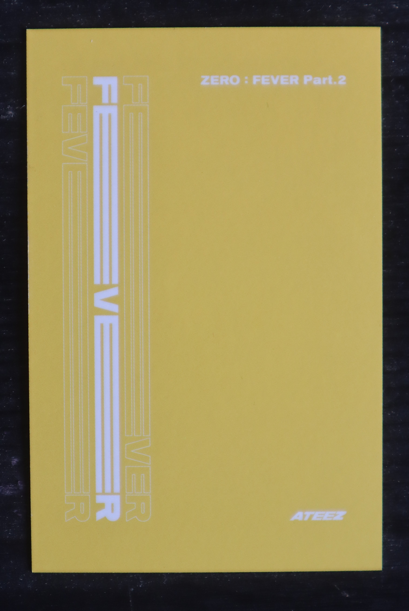 ATEEZ Hongjoong ATEEZ - Hongjoong - ZERO : FEVER Part.2 Album album photocard image card Platform Diary ver. listing photo 2