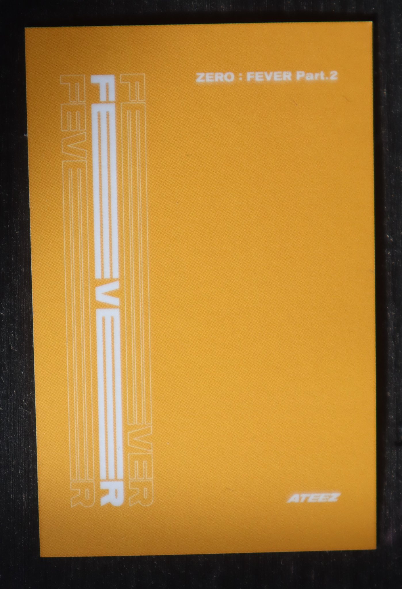 ATEEZ Seonghwa ATEEZ - Seonghwa - ZERO : FEVER Part.2 Album album photocard image card Platform Diary ver. listing photo 2