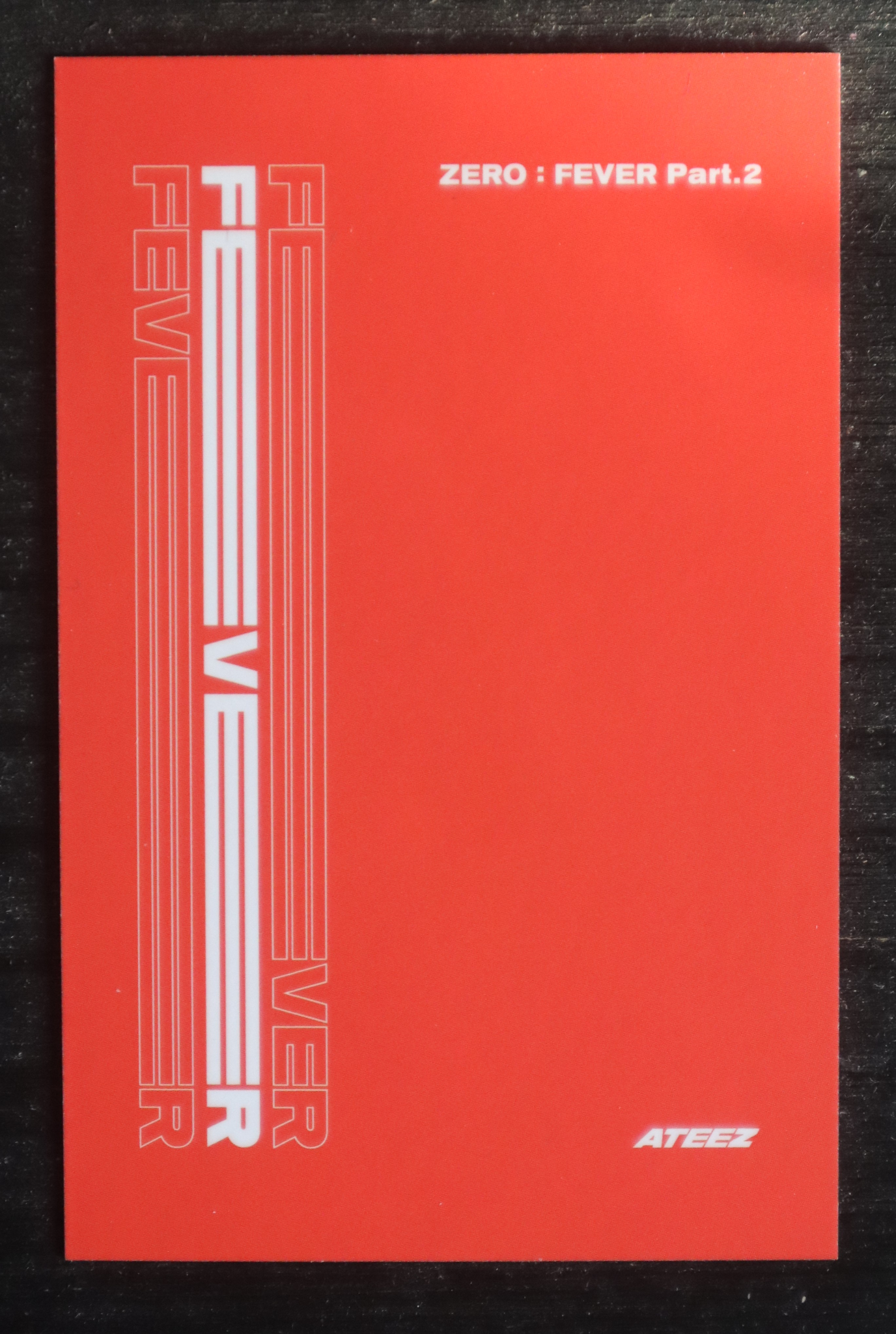 ATEEZ Jongho ATEEZ - Jongho - ZERO : FEVER Part.2 Album album photocard Platform Diary ver. listing photo 2