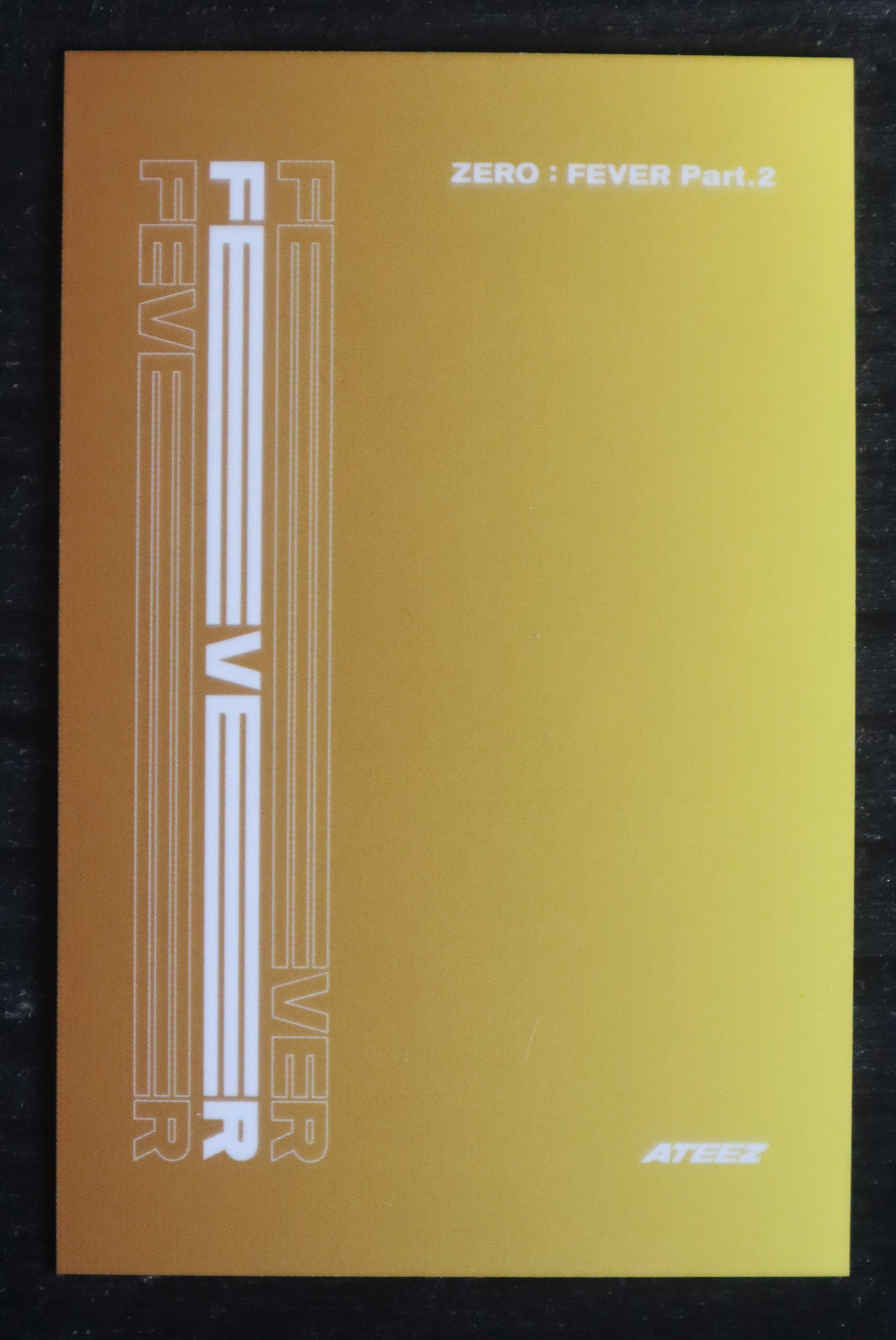 ATEEZ ATEEZ - ZERO : FEVER Part.2 Album album photocard image card Platform Diary ver. listing photo 2