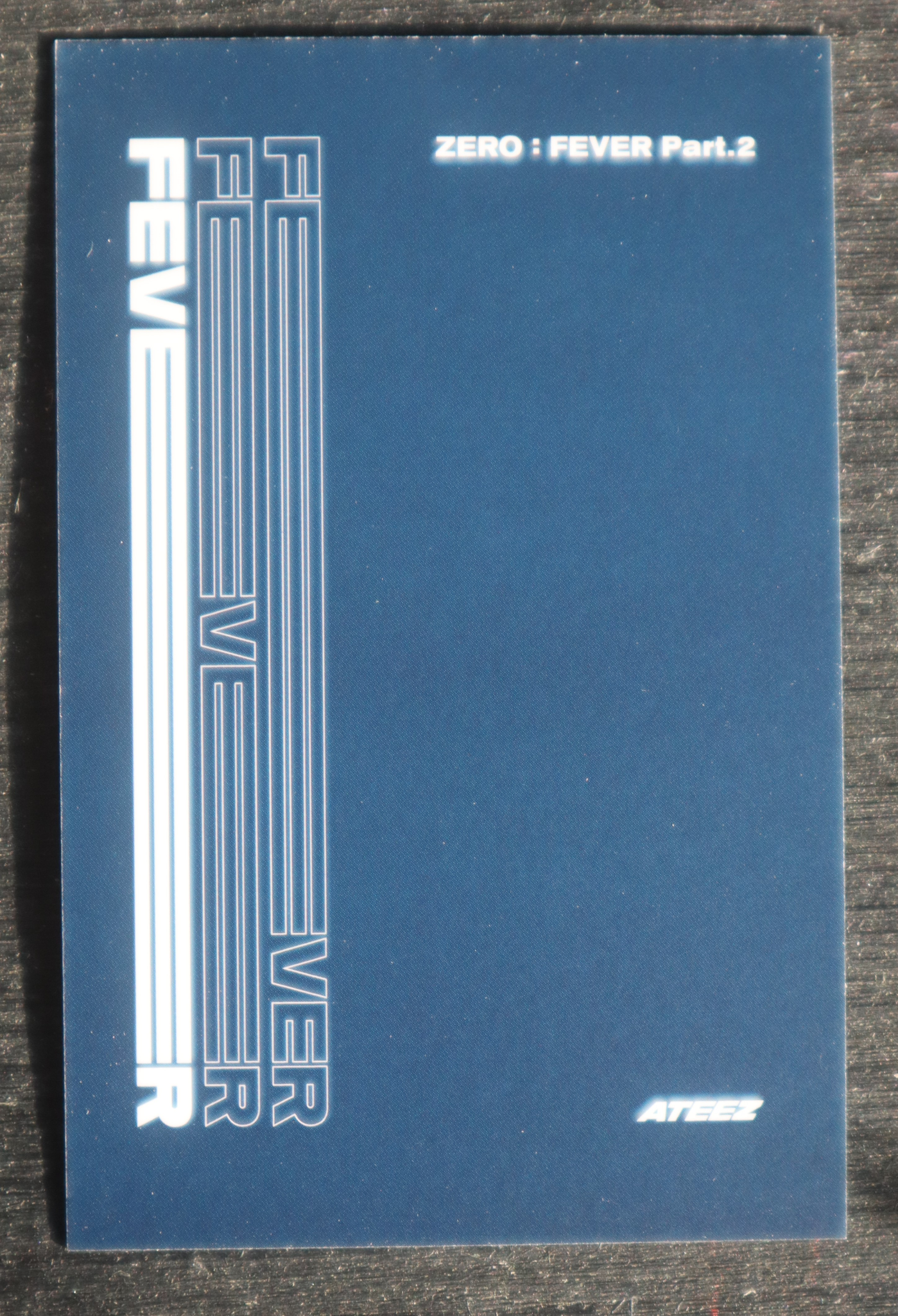 ATEEZ Wooyoung ATEEZ - Wooyoung - ZERO : FEVER Part.2 Album album photocard Z version image card listing photo 2
