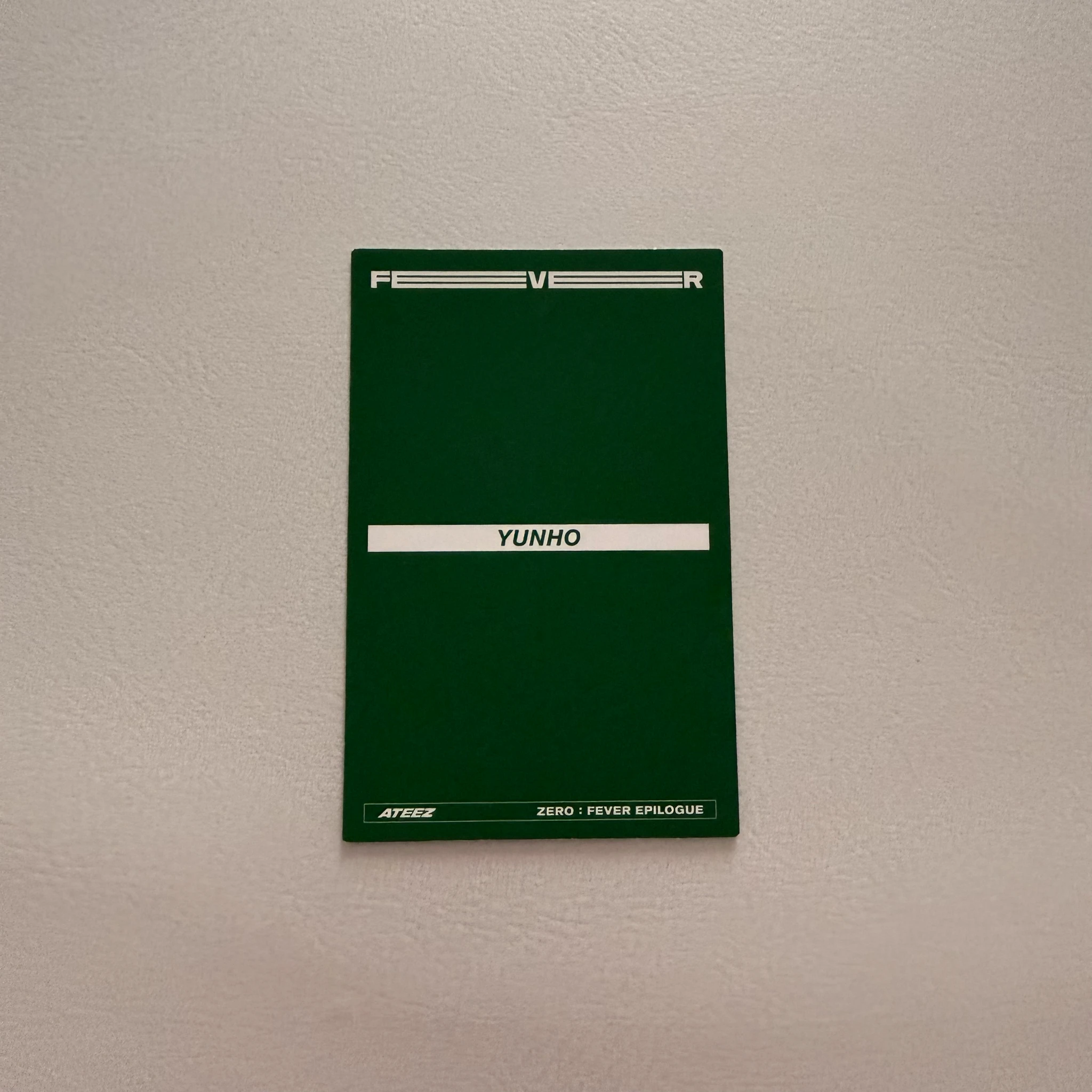 ATEEZ Yunho ATEEZ - Yunho - ZERO : FEVER EPILOGUE Album album photocard diary version limited version listing photo 2