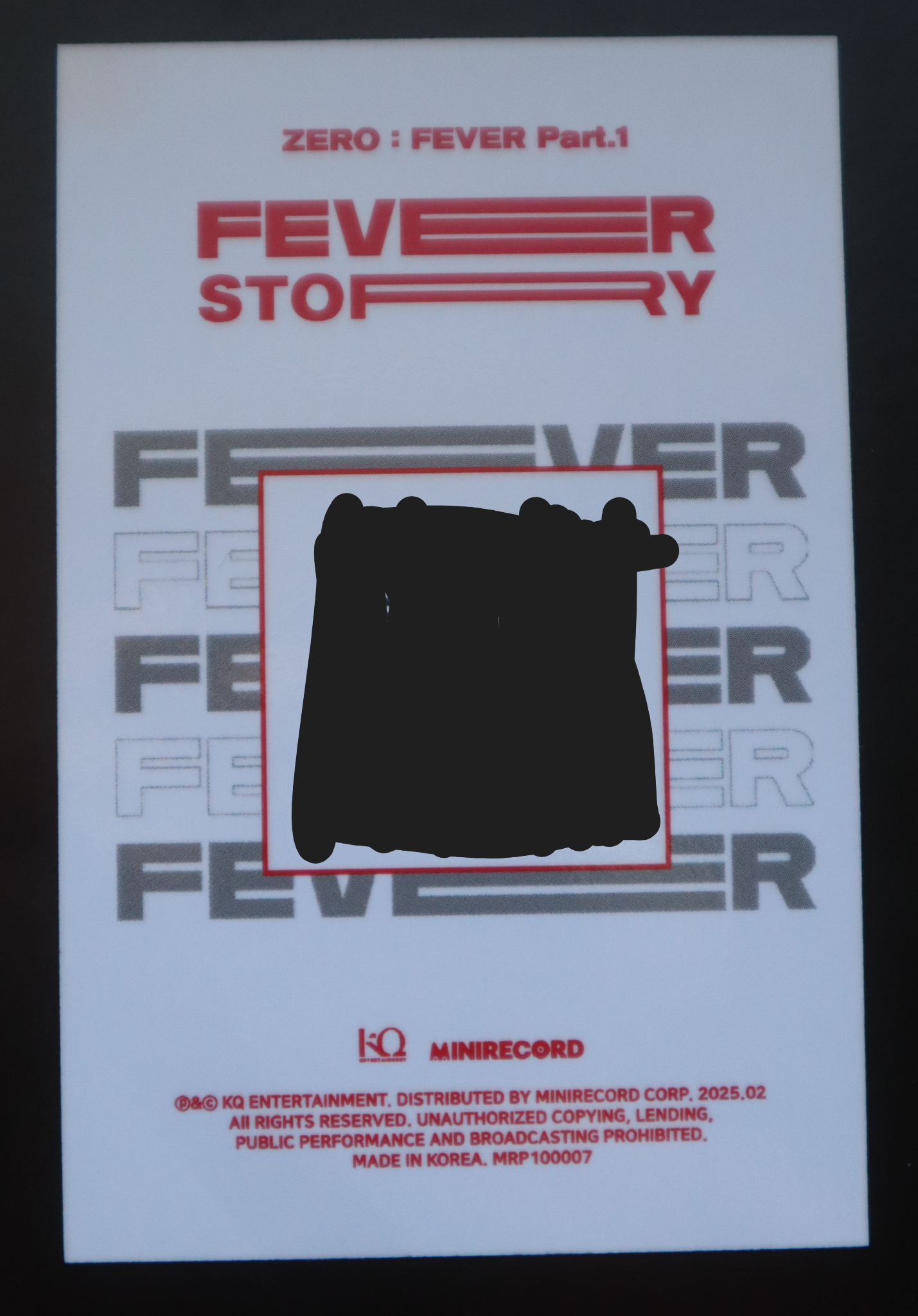 ATEEZ Jongho ATEEZ - Jongho - ZERO : FEVER Part.1 Album album photocard Platform Diary ver. qr card listing photo 2