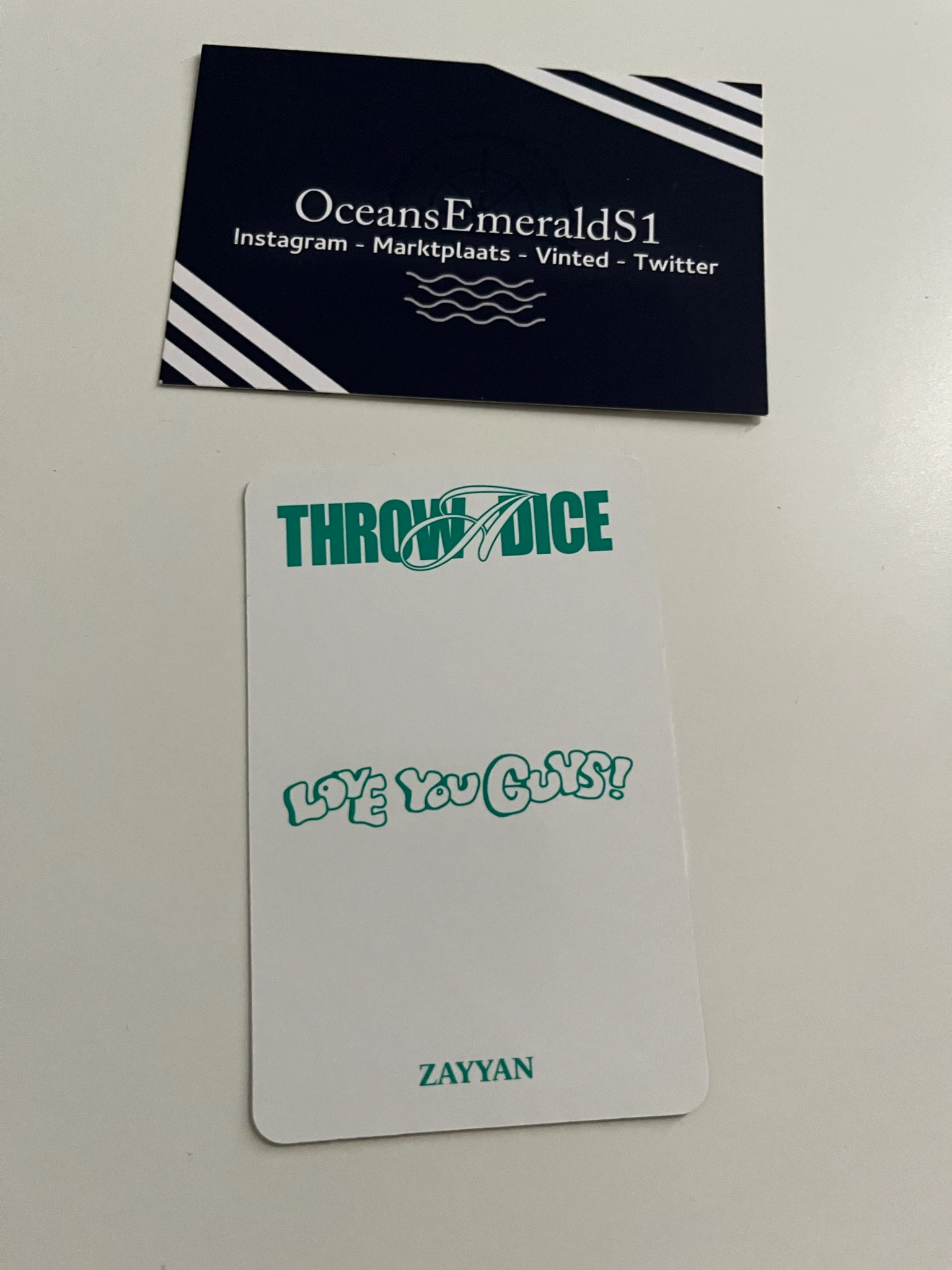 XODIAC Zayyan Xodiac - Zayyan - Throw a Dice Album album photocard dare version listing photo 2