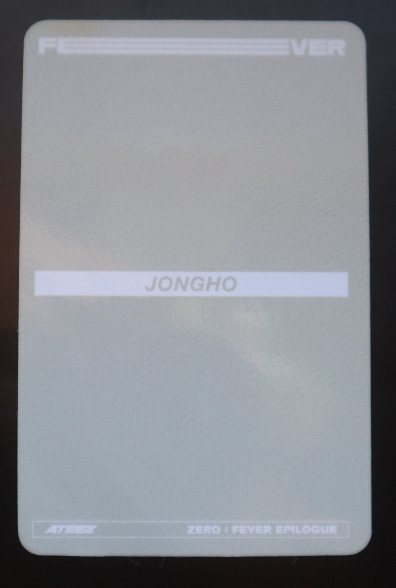 ATEEZ Jongho ATEEZ - Jongho - ZERO : FEVER EPILOGUE Album album photocard A version limited version listing photo 2