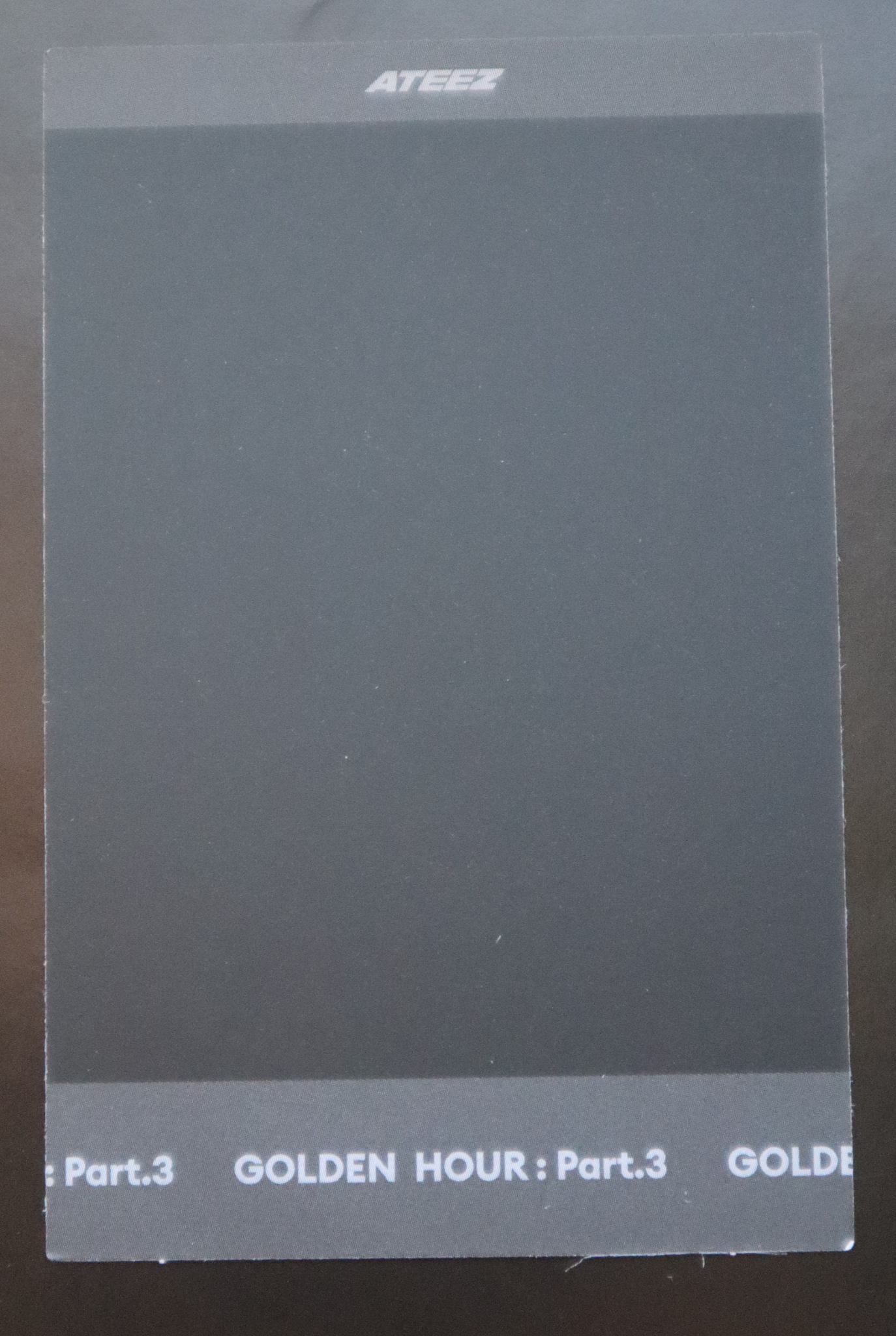 ATEEZ Wooyoung ATEEZ - Wooyoung - Golden Hour : Part.3 Album poca album polaroid  listing photo 2