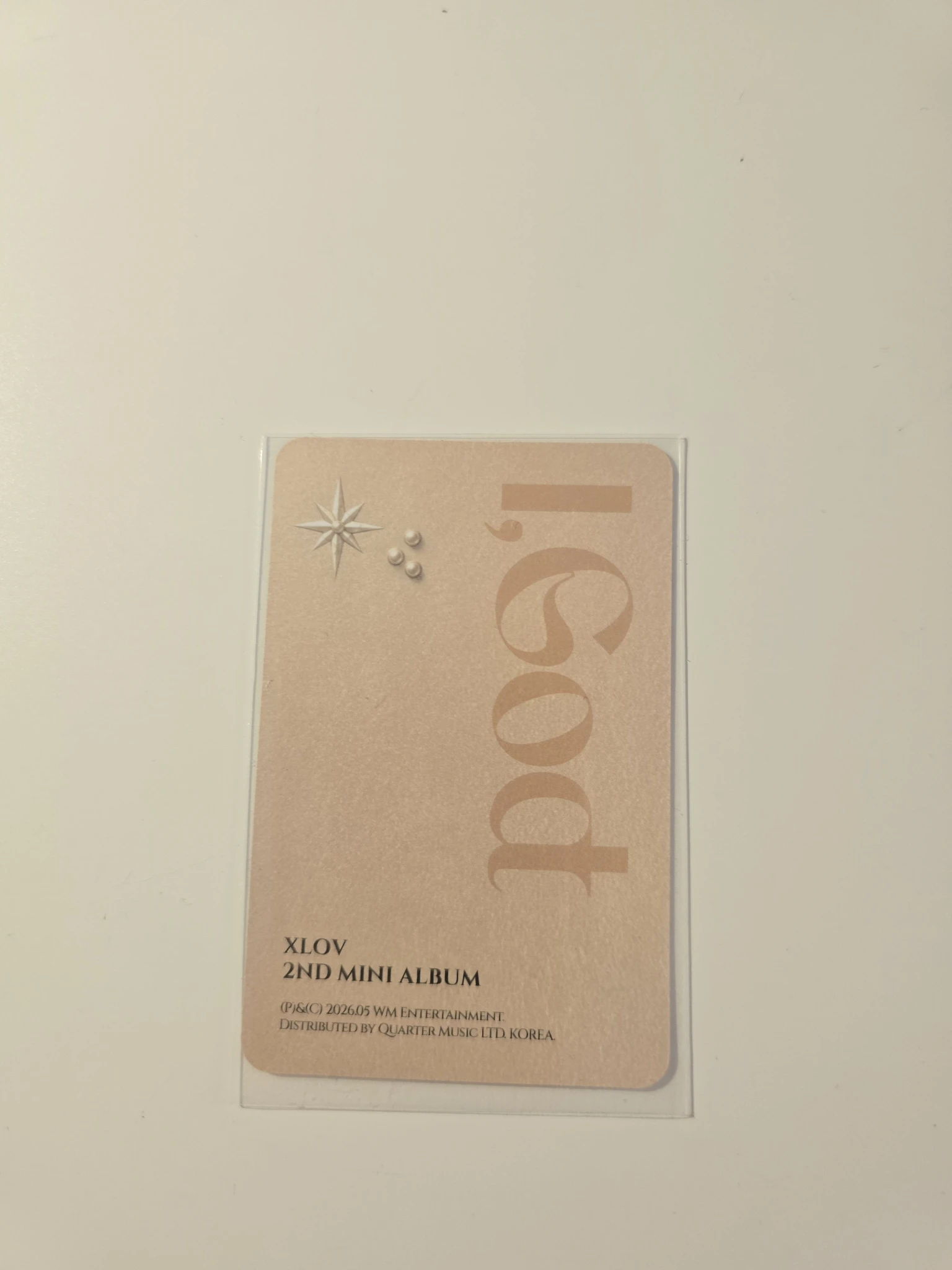 XLOV Wumuti XLOV - Wumuti - I, God Album album photocard G version listing photo 2