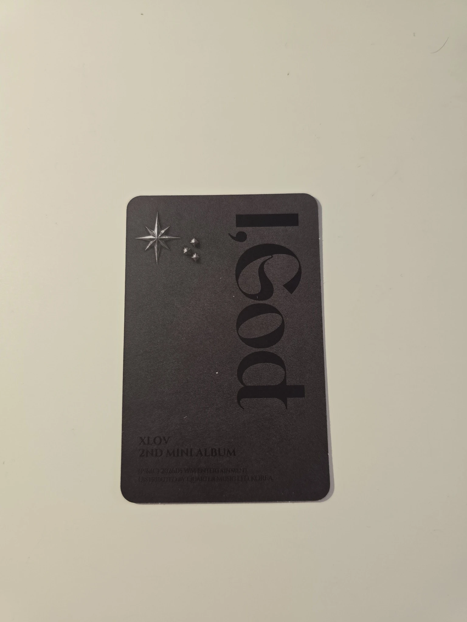 XLOV Wumuti XLOV - Wumuti - I, God Album album photocard D version listing photo 2