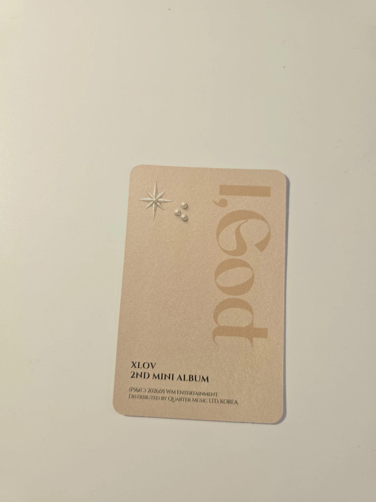 XLOV Rui XLOV - Rui - I, God Album album photocard listing photo 2