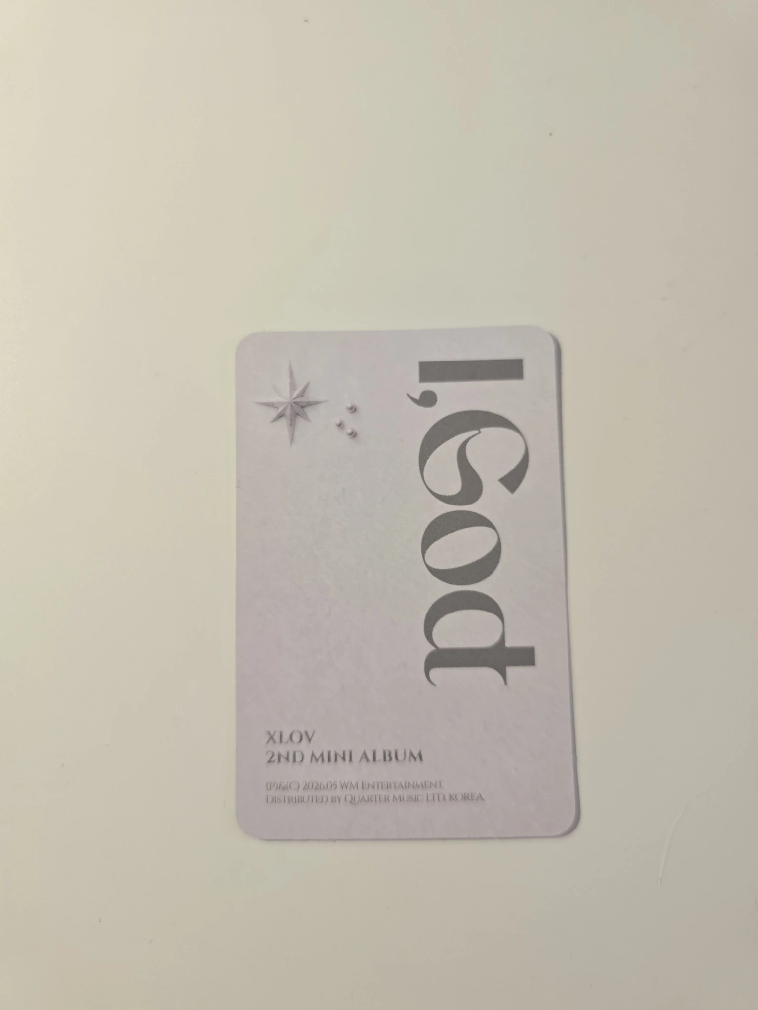 XLOV Hyun XLOV - Hyun - I, God Album album photocard O version listing photo 2
