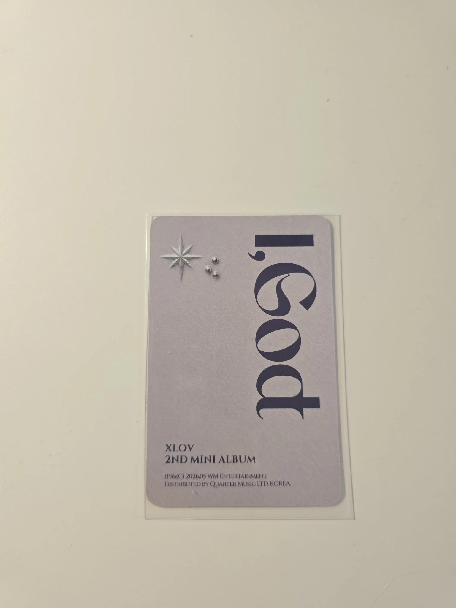 XLOV Haru XLOV - Haru - I, God Album album photocard D version listing photo 2