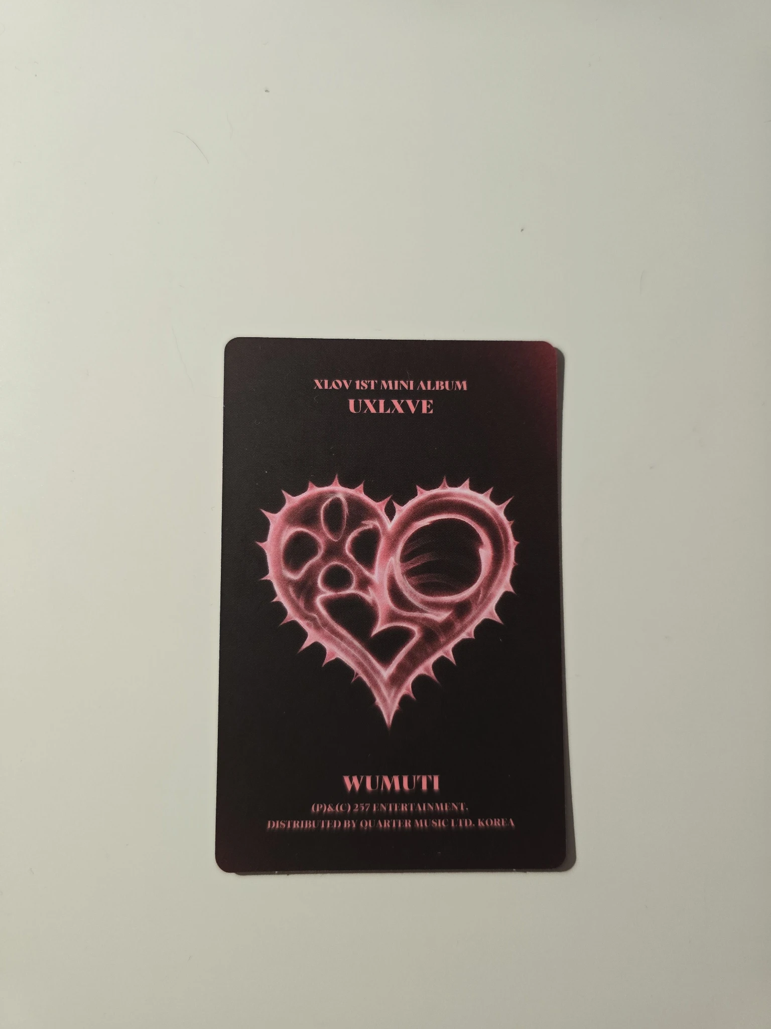 XLOV Wumuti XLOV - Wumuti - UXLXVE Album album photocard O version listing photo 2