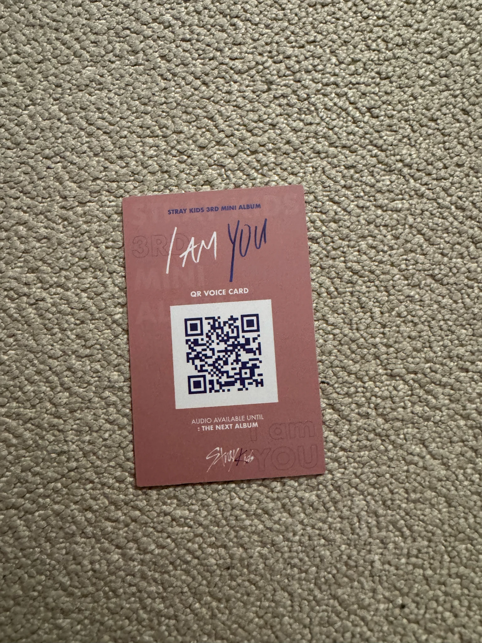 Stray Kids Seungmin Stray Kids - Seungmin - I am YOU Album album photocard C version version 3 qr card standard version listing photo 2