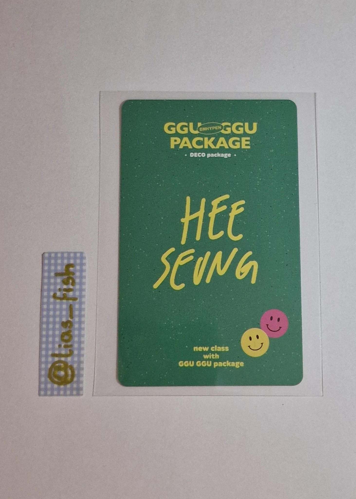ENHYPEN Evan (Heeseung) ENHYPEN - Heeseung - 2021 GGU GGU Package Other photocard set listing photo 2