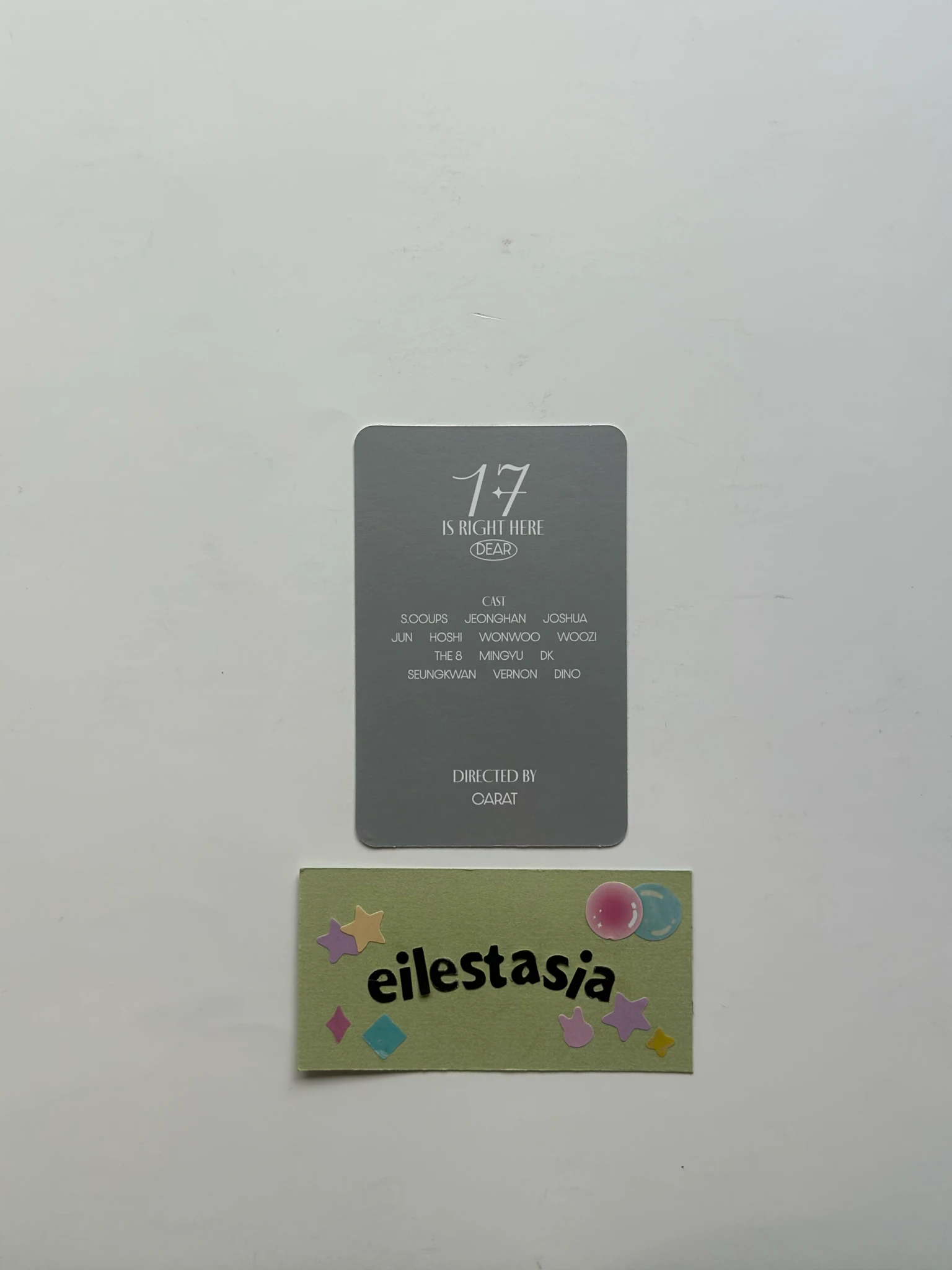 SEVENTEEN Jun SEVENTEEN - Jun - SEVENTEEN BEST ALBUM '17 IS RIGHT HERE' Album album photocard dear ver. listing photo 2