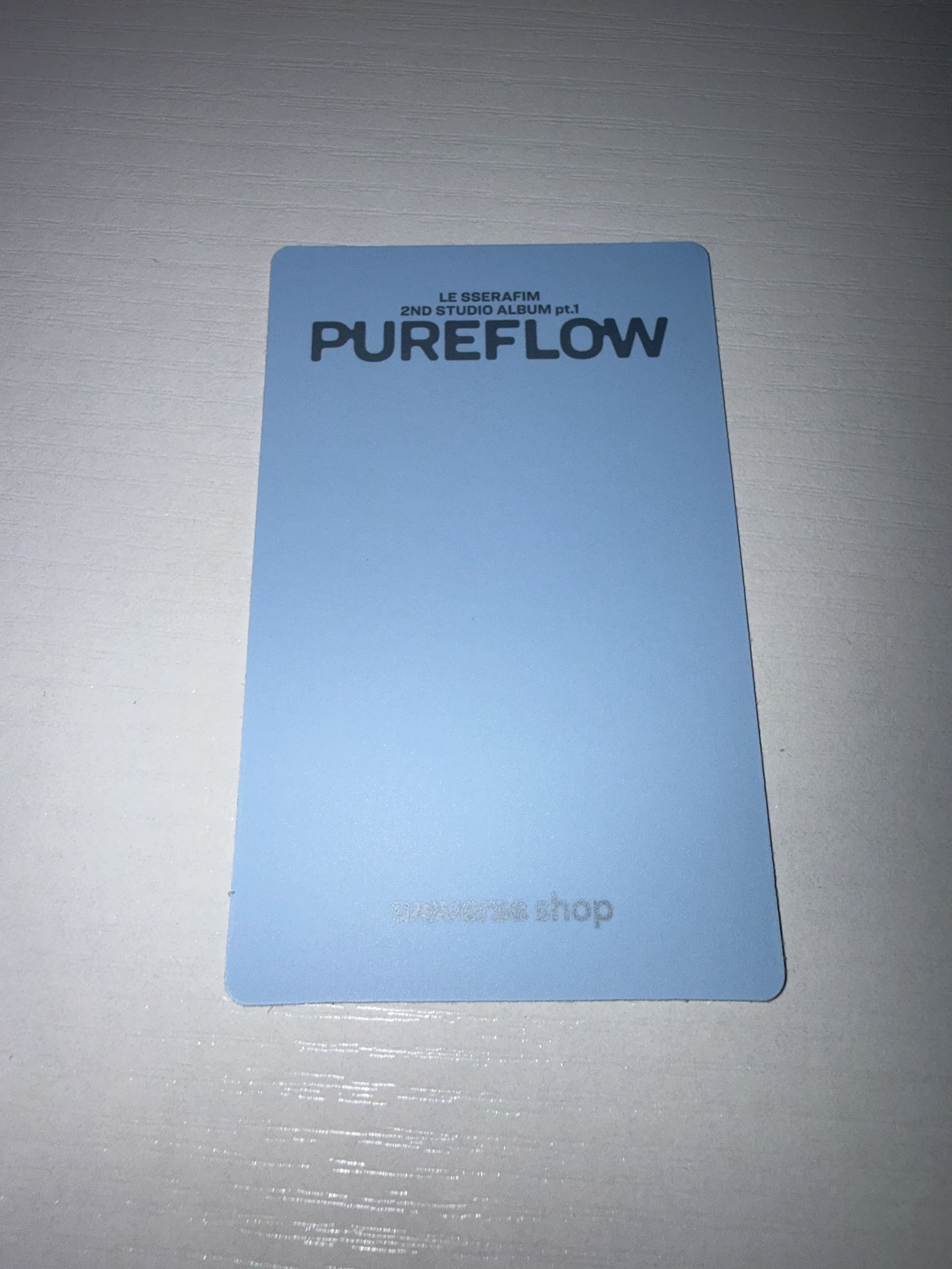 LE SSERAFIM Hong Eunchae LE SSERAFIM - Hong Eunchae - PUREFLOW pt.1 Album youtube gift round 2 purchase benefit weverse global shop (wvg) listing photo 2