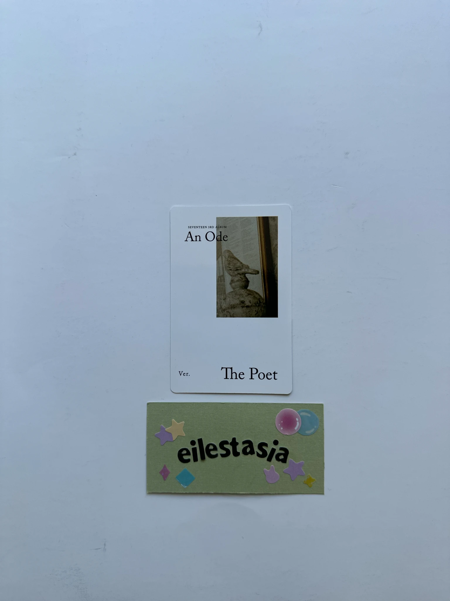 SEVENTEEN Woozi SEVENTEEN - Woozi - An Ode Album album photocard the poet version listing photo 2