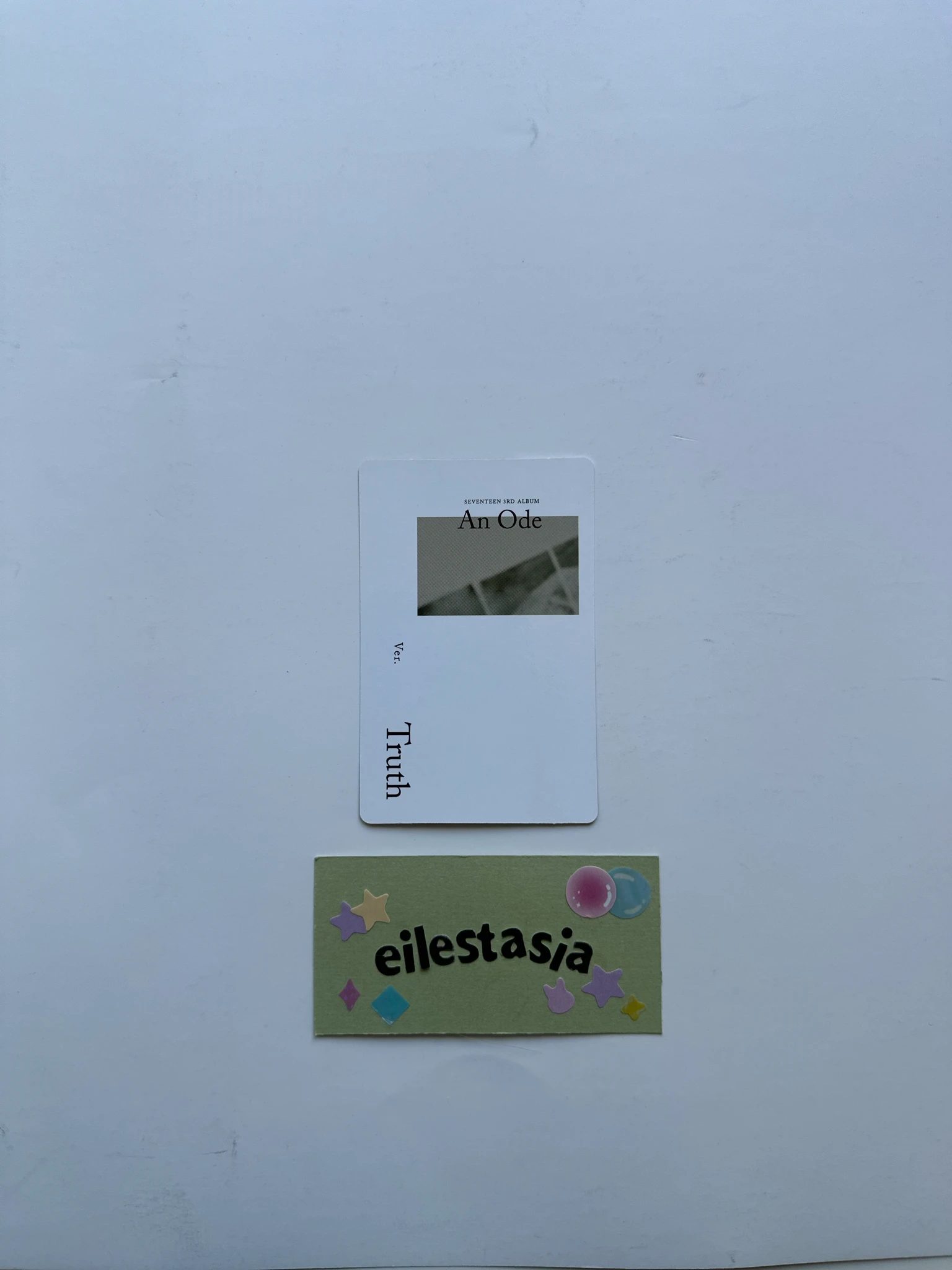SEVENTEEN Woozi SEVENTEEN - Woozi - An Ode Album album photocard truth version listing photo 2
